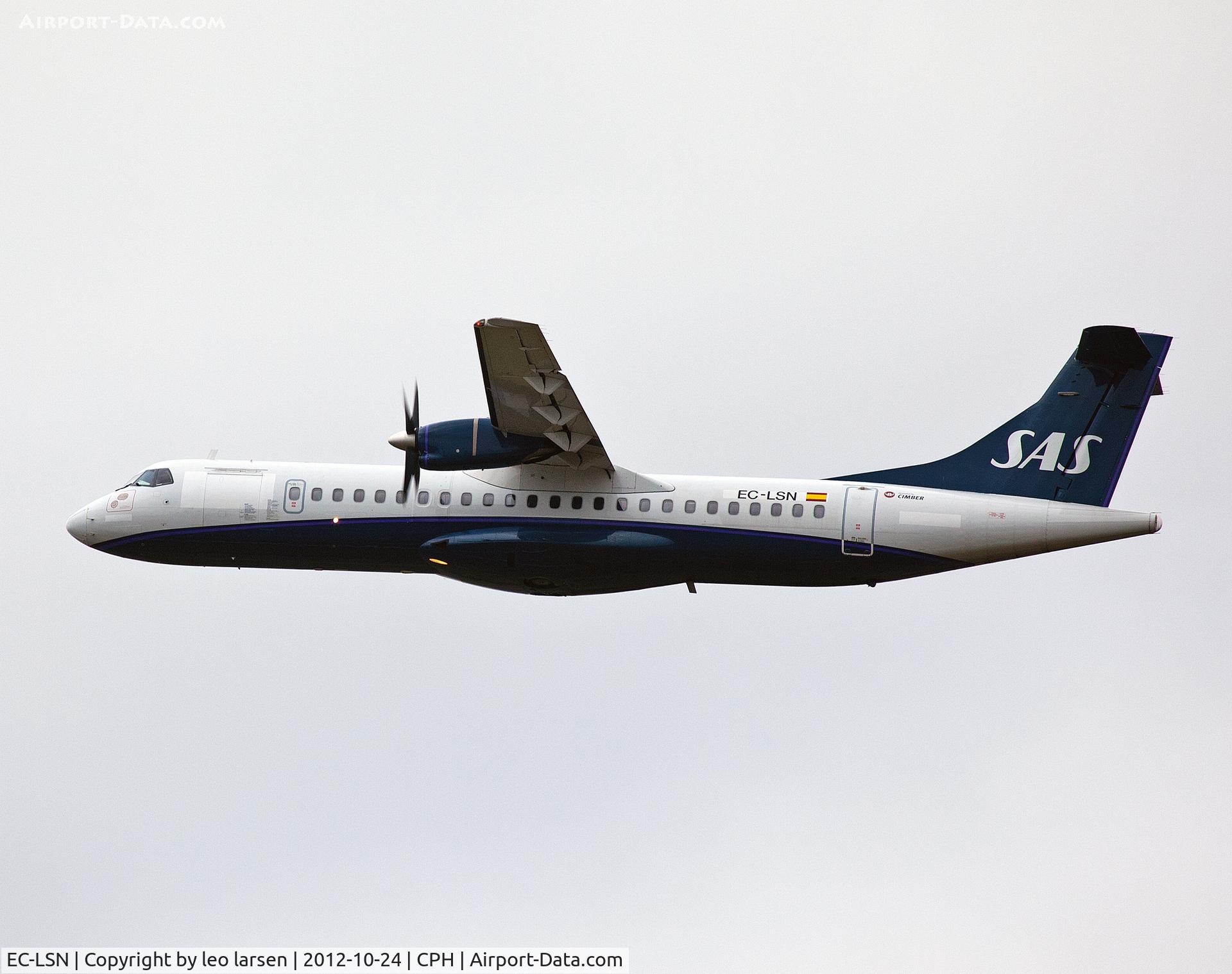 EC-LSN, 1990 ATR 72-102 C/N 192, Copenhagen 24.10.2012