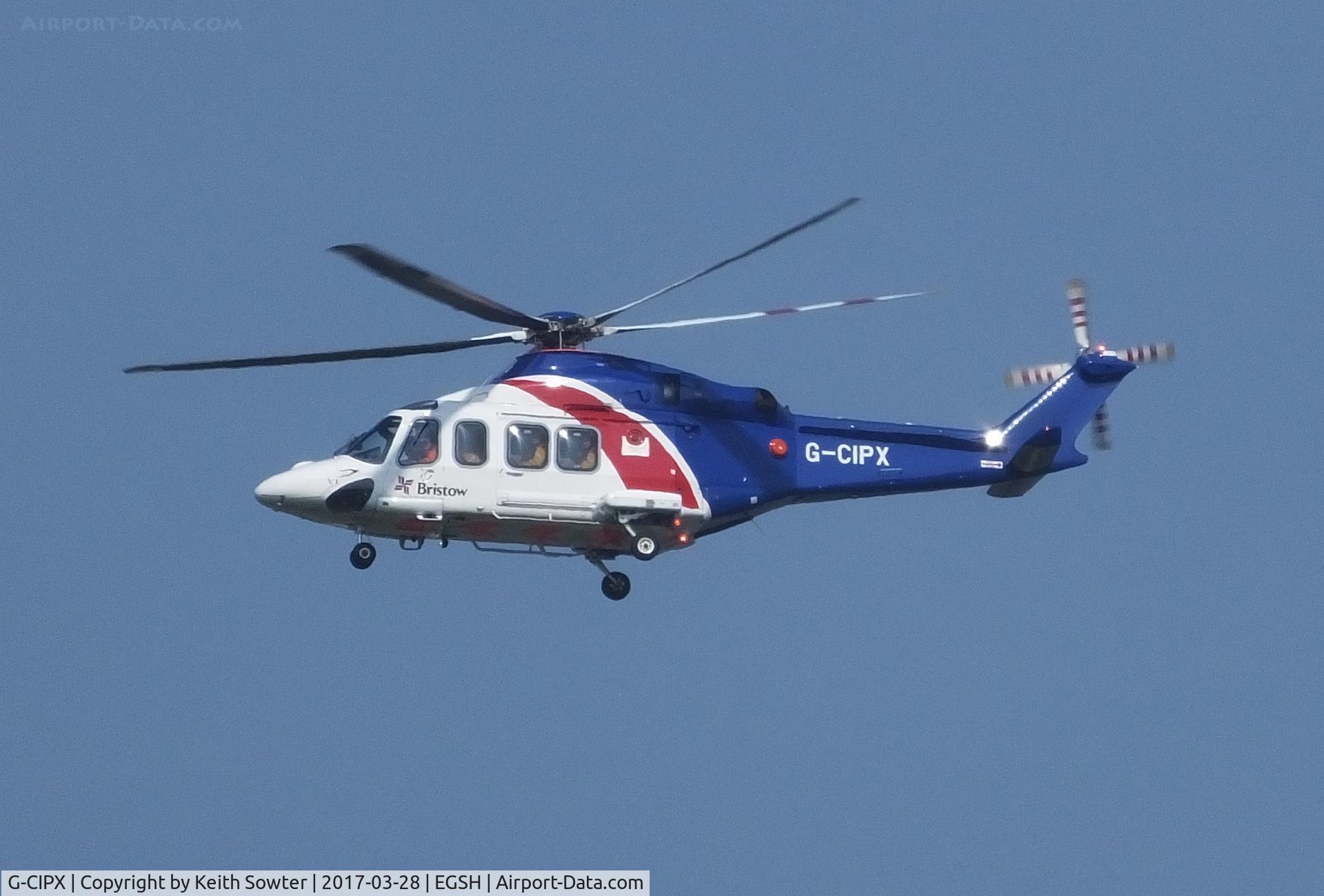 G-CIPX, 2013 AgustaWestland AW-139 C/N 41346, On departure