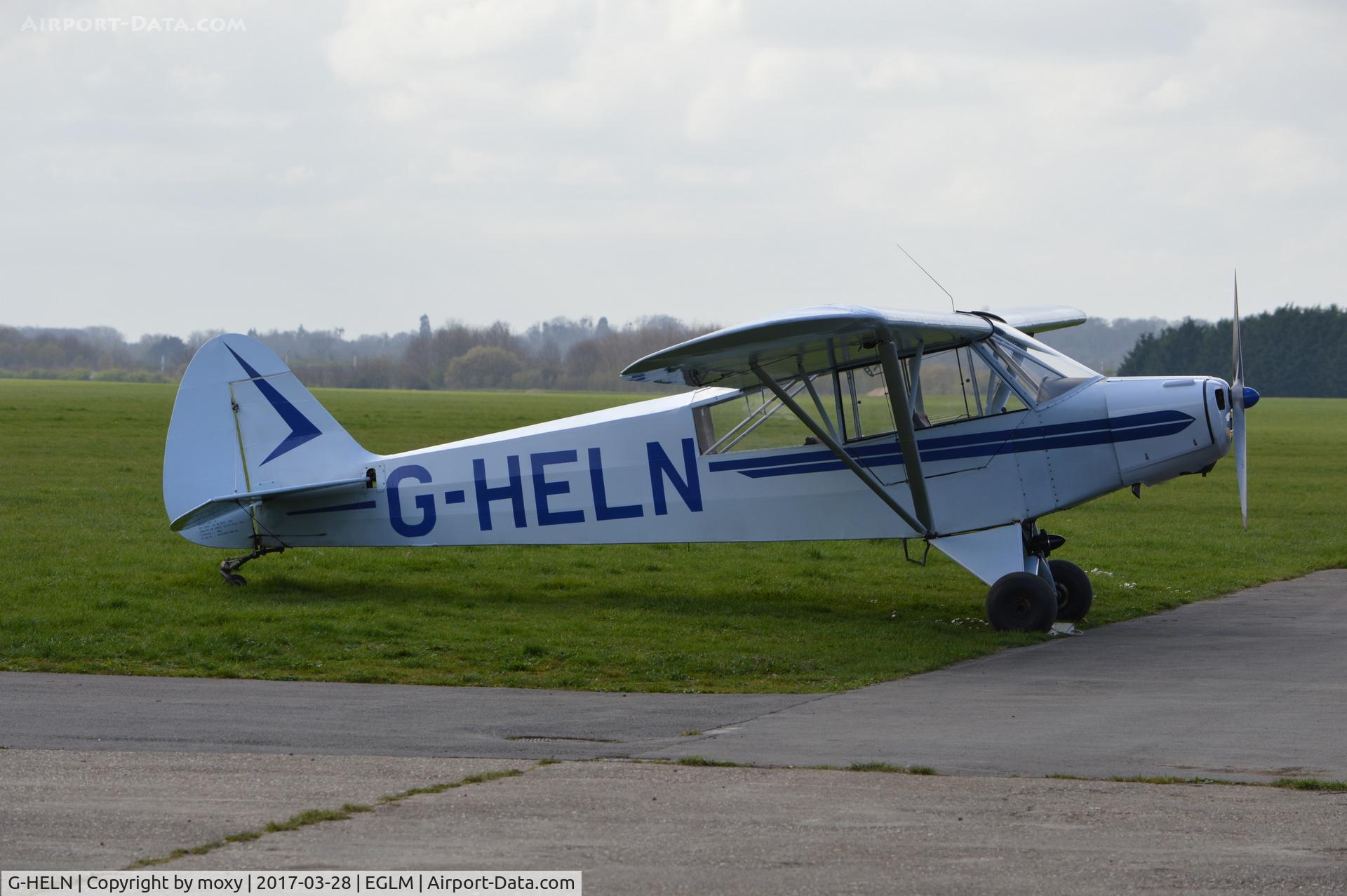 G-HELN, 1958 Piper L-21B Super Cub (PA-18-135) C/N 18-3400, Piper L-21B Super Cub at White Waltham.
