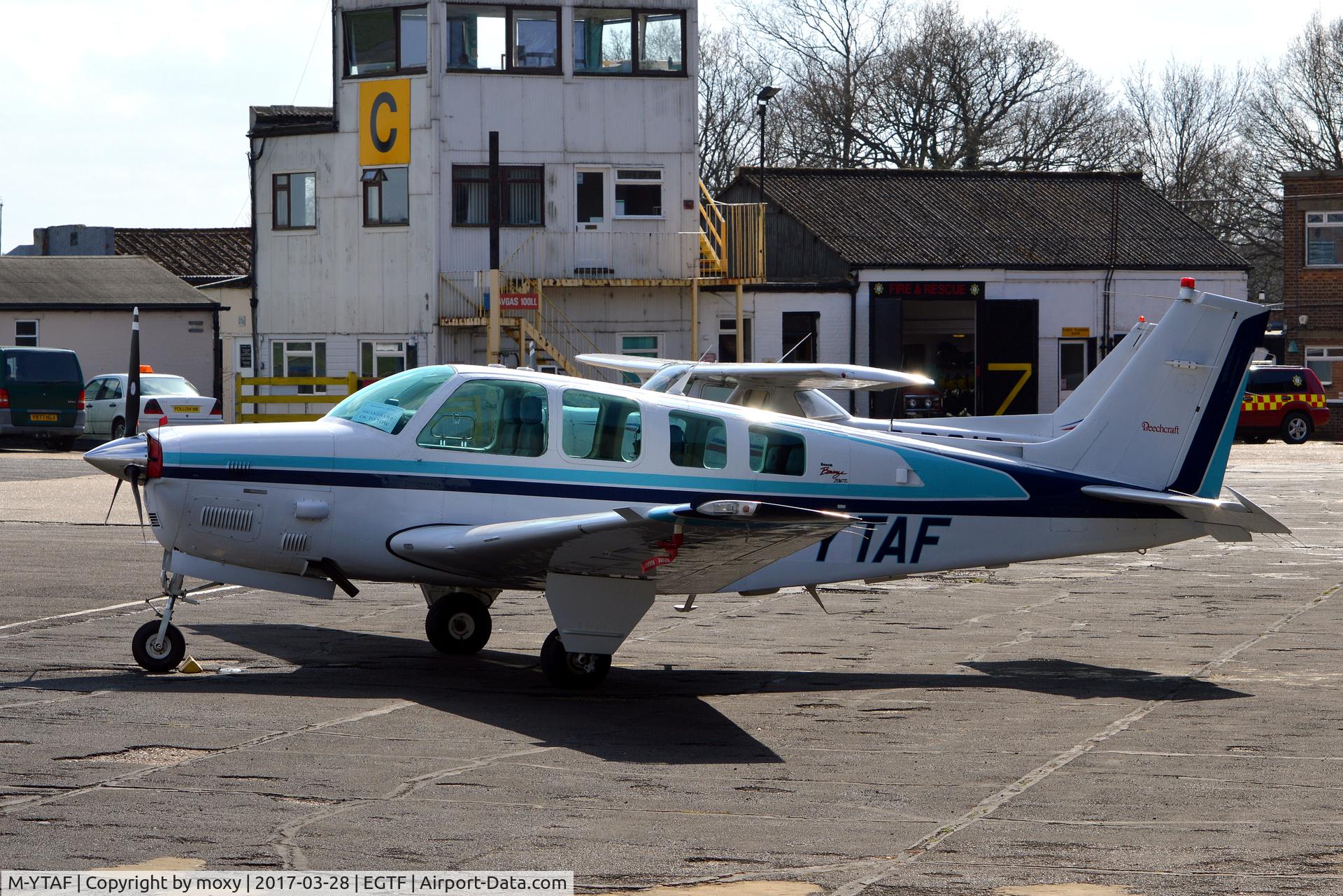 M-YTAF, 1997 Beech B36TC Bonanza Bonanza C/N EA-595, Beech B36TC Bonanza at Fairoaks.