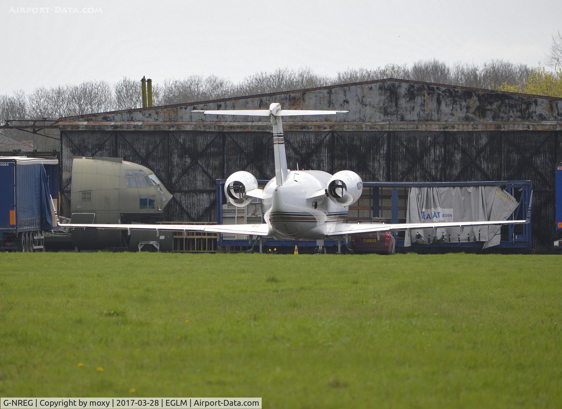 G-NREG, 1982 Canadair Challenger 600S (CL-600-1A11) C/N 1045, Canadair CL600-1A11 Challenger at White Waltham. Ex N247CK and marked as such. Used in the film: Kingsman - The Secret Service, 