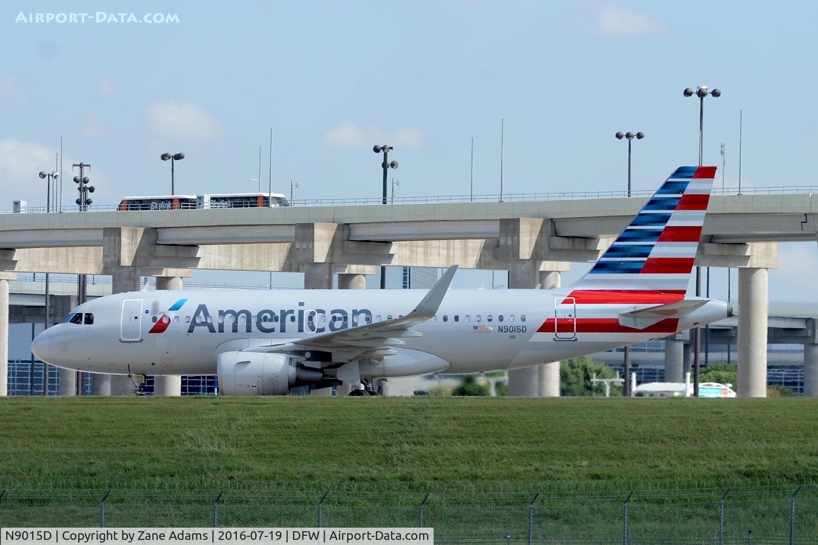 N9015D, 2013 Airbus A319-112 C/N 5327, At DFW Airport