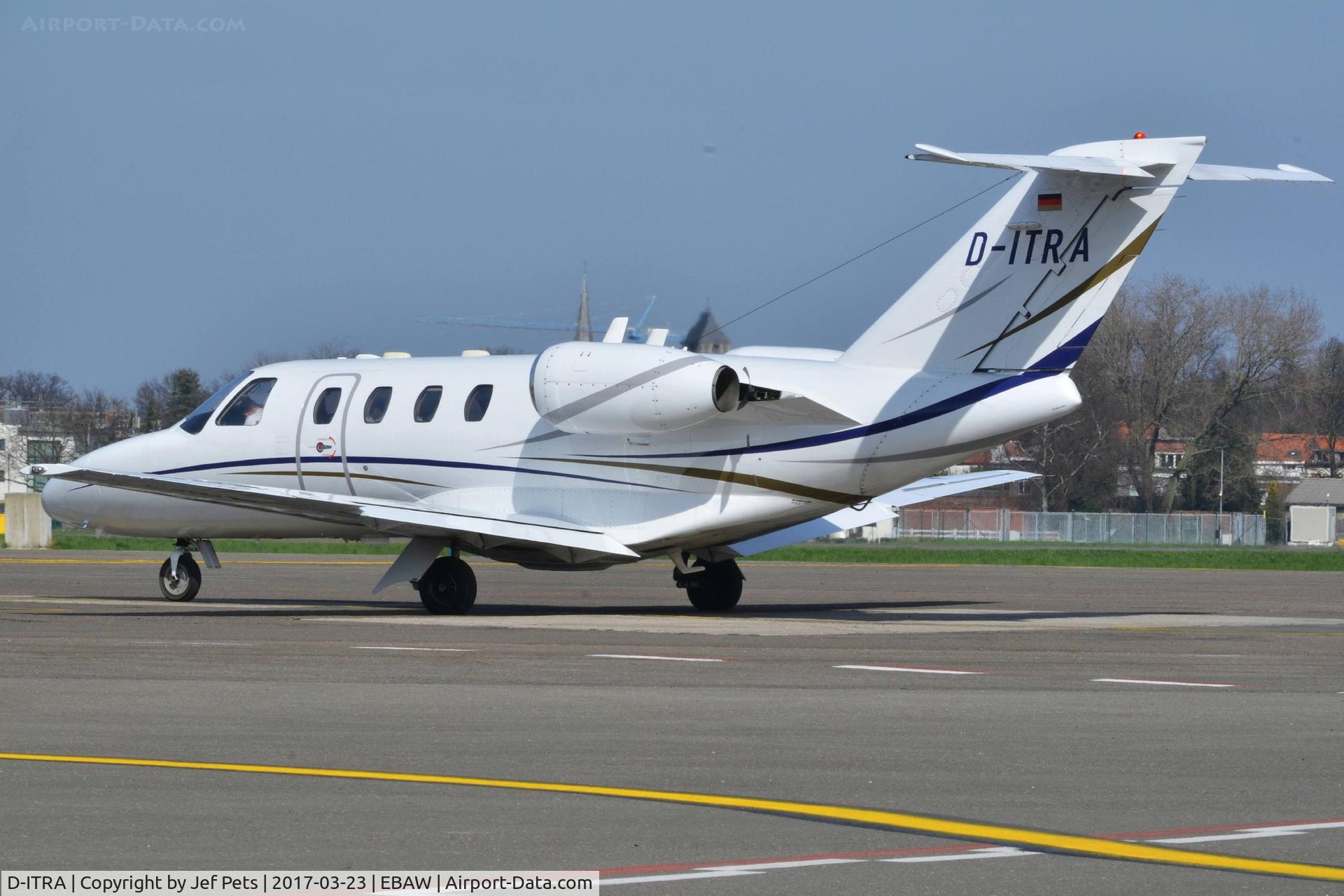 D-ITRA, 1997 Cessna 525 CitationJet CJ1 C/N 525-0177, At Antwerp Airport.