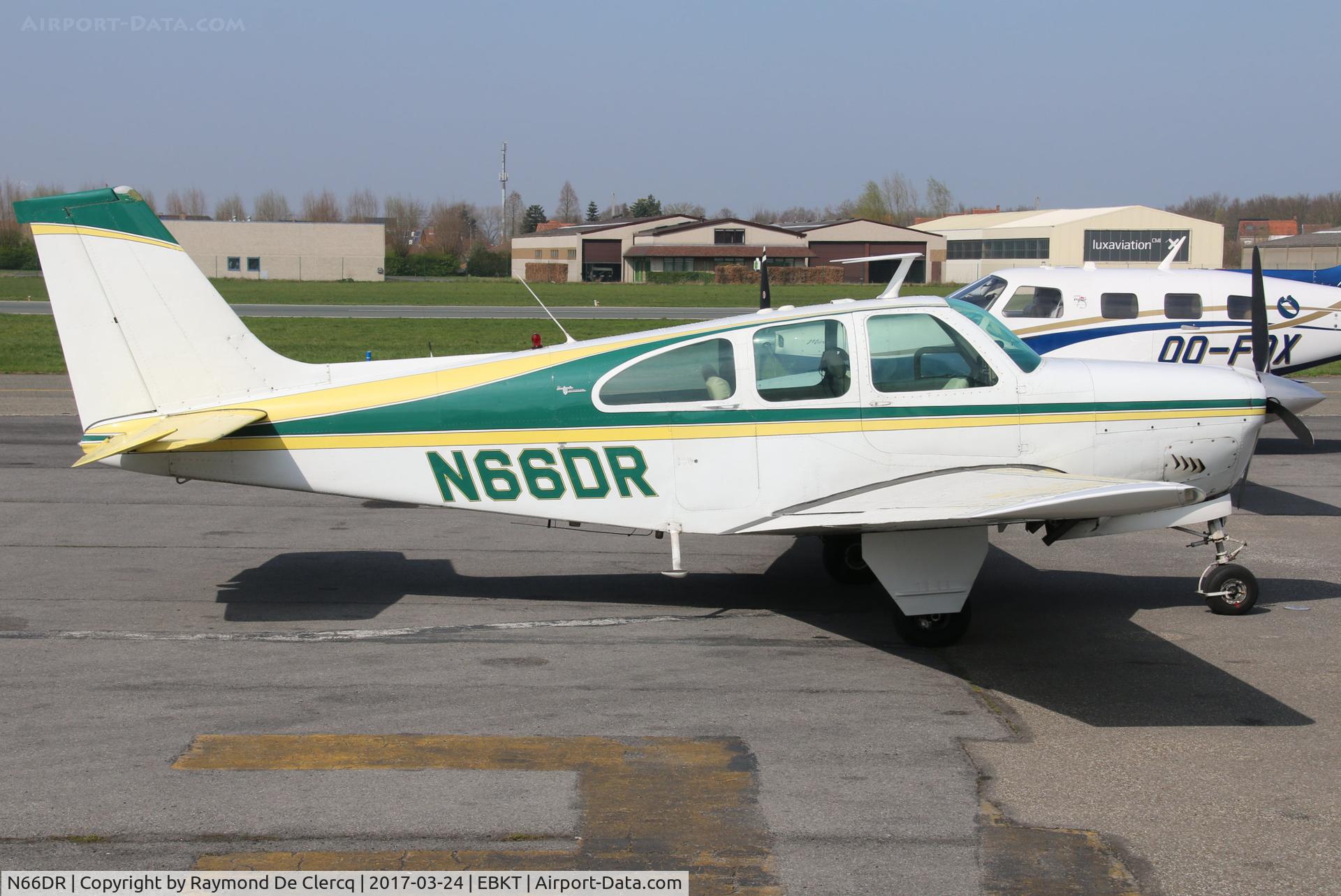N66DR, 1966 Beech 35-C33A Debonair C/N CE-47, At Wevelgem.