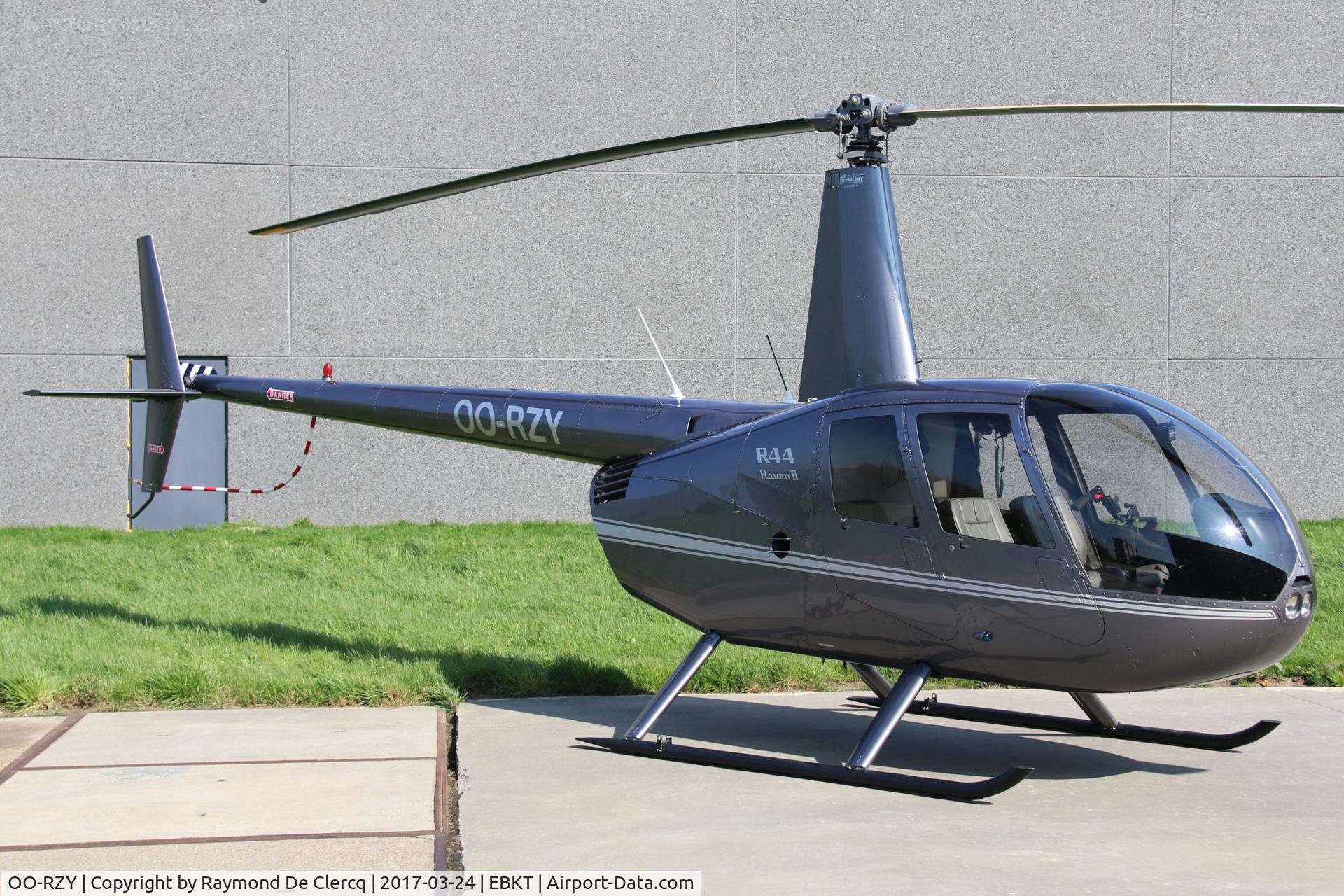 OO-RZY, 2010 Robinson R44 Raven II C/N 12972, At Wevelgem.