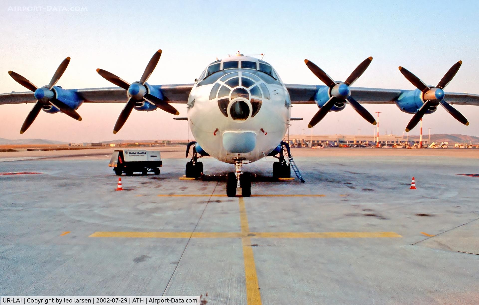 UR-LAI, 1968 Antonov An-12BP C/N 8345505, Athens 29.7.2002