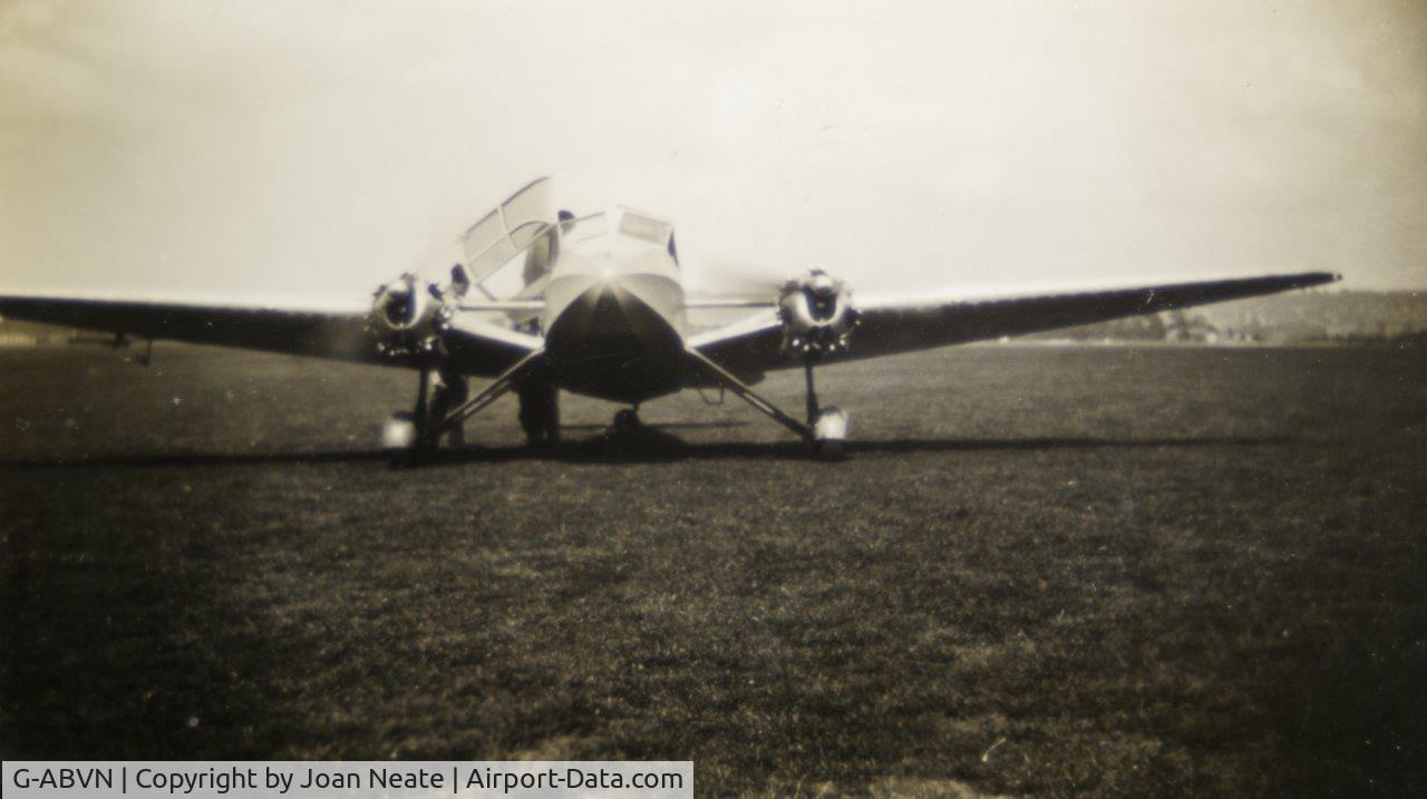 G-ABVN, 1932 General Aircraft Monospar ST-4 Mark I C/N GAL/ST/4/2, Pictures taken at Southsea, sometime between 1932 and 1936.  Aircraft went to Australia and became  VH-UTH,  fell into decline and was restored in the early  1960's.  It was then flown to the UK, and is currently in the Newark air museum.