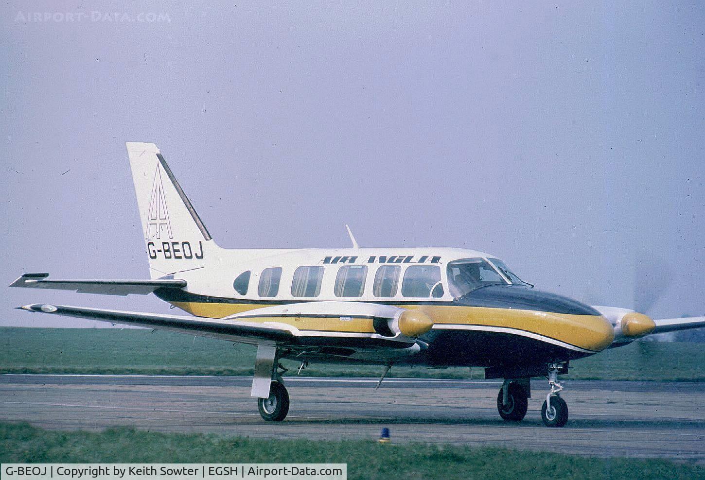 G-BEOJ, 1974 Piper PA-31-350 Chieftain C/N 31-7405212, Based aircraft at the time