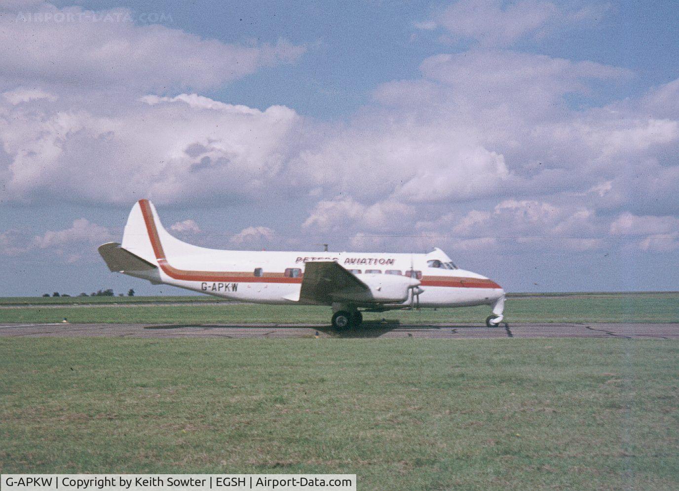 G-APKW, 1954 De Havilland DH-114 Heron1B/C C/N 14046, Based aircraft at the time