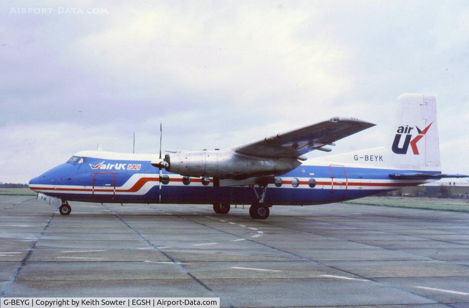 G-BEYG, 1964 Handley Page HPR-7 Herald 401 C/N 178, Based aircraft at the time