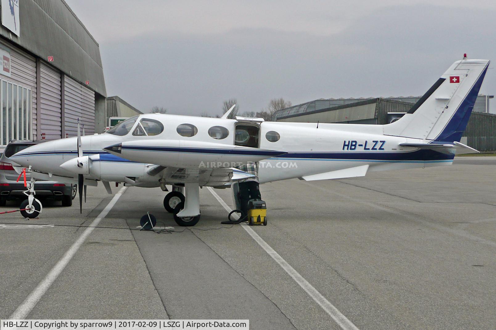 HB-LZZ, 1979 Cessna 340A C/N 340A0731, Shortly after registration in Switzerland.
