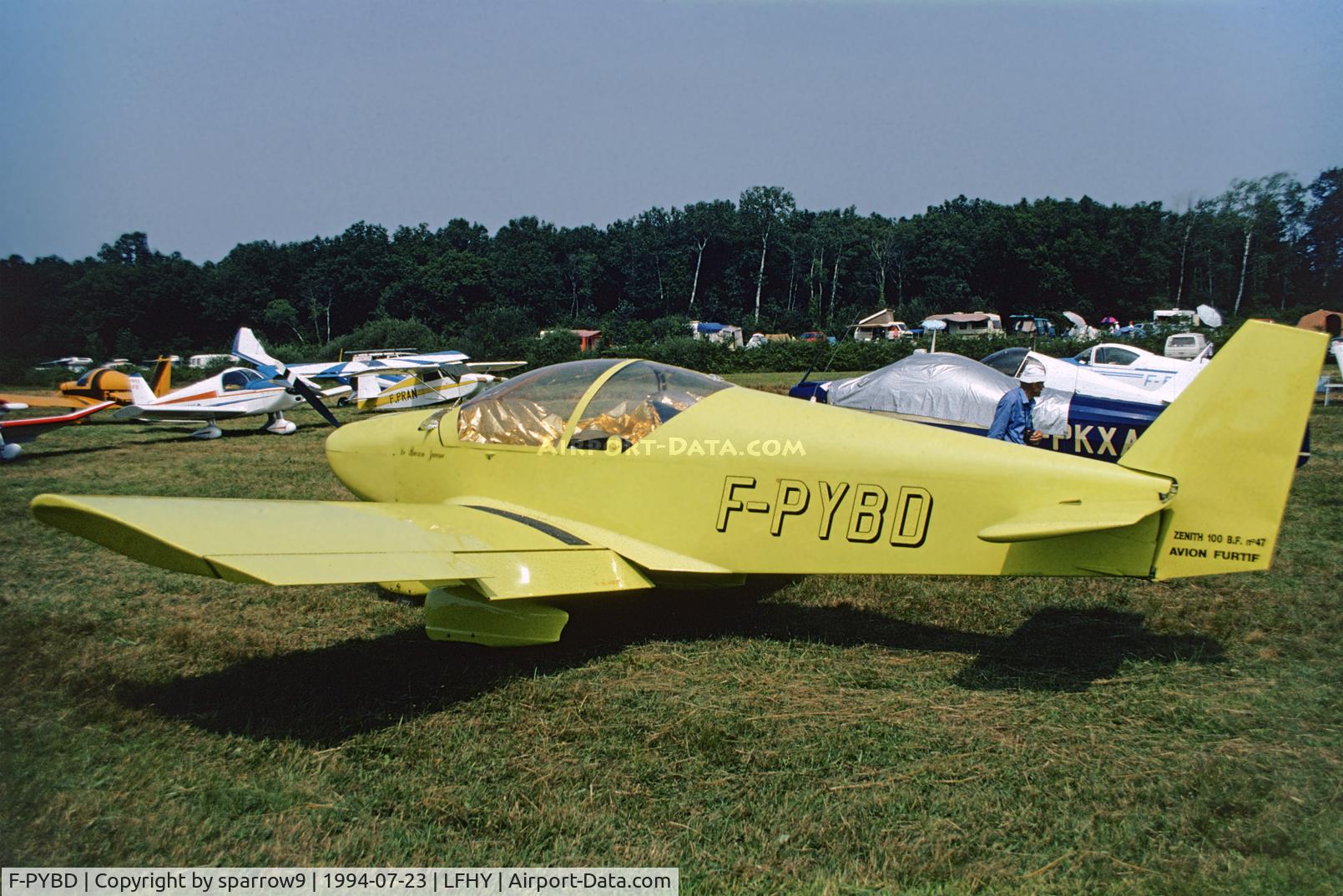 F-PYBD, 1976 Zenair Zenith 100BF C/N 47, Meeting of experimental aircraft. Scanned from a slide.