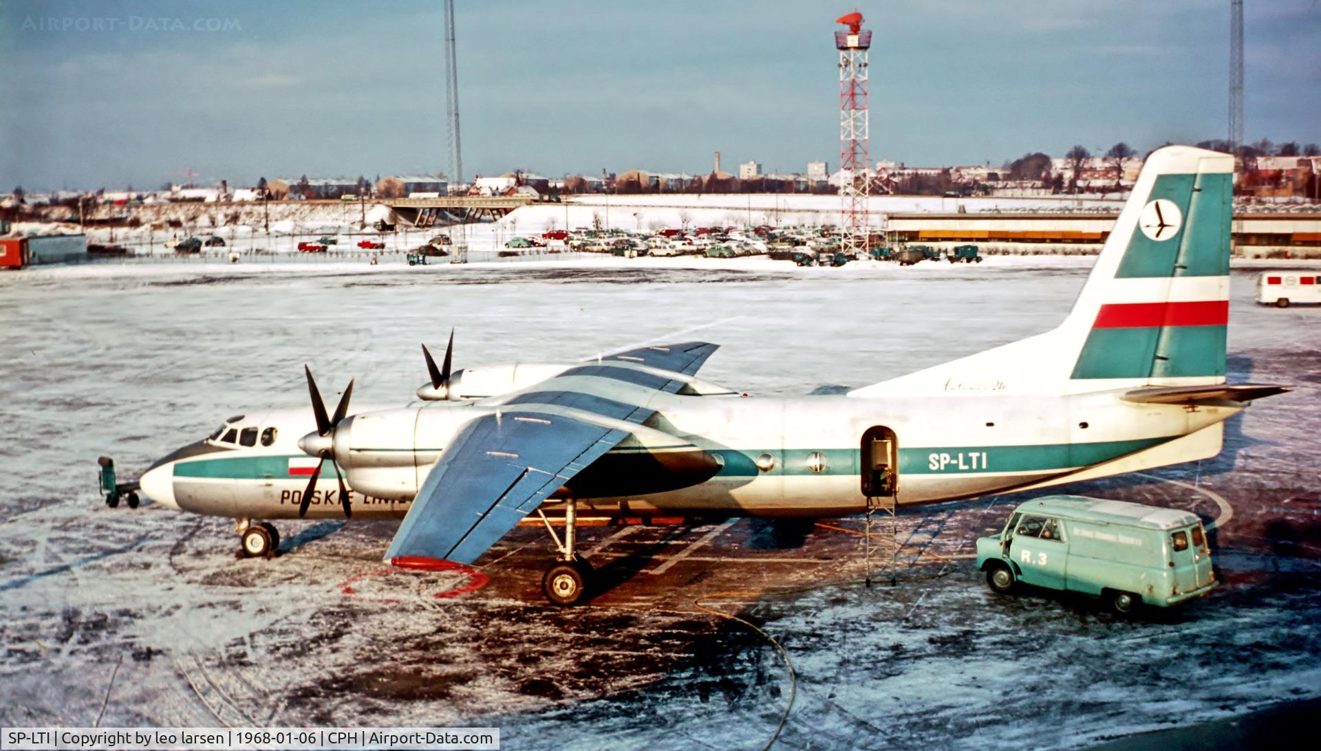 SP-LTI, 1966 Antonov An-24B C/N 67302505, Copenhagen 6.1.1968