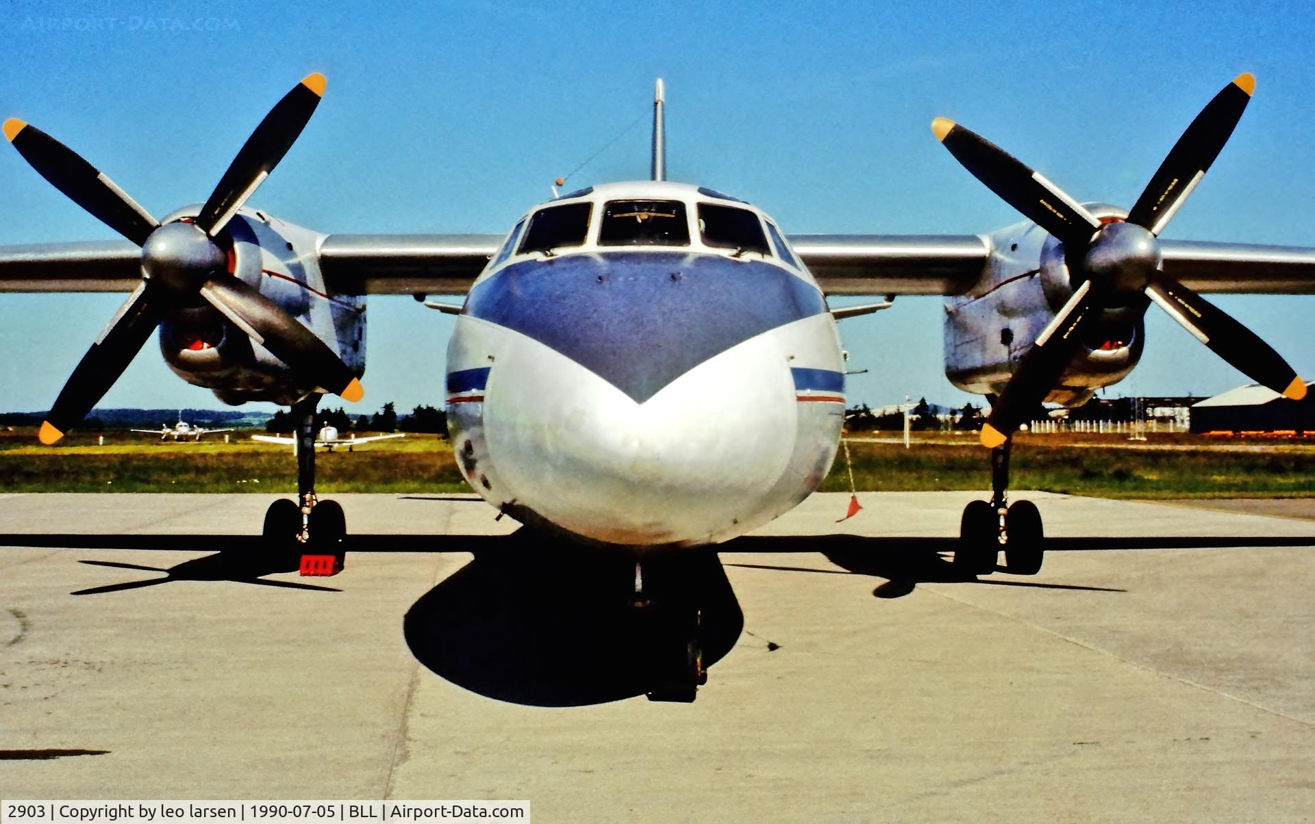 2903, 1966 Antonov An-24B C/N 77302903, Billund 5.7.1991 Czechoslovak AF