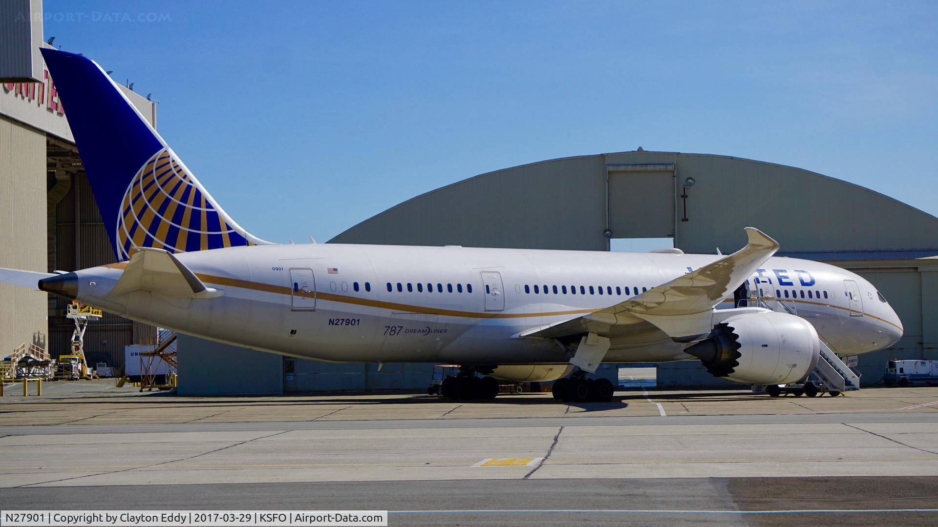 N27901, 2012 Boeing 787-8 Dreamliner C/N 34821, SFO 2017