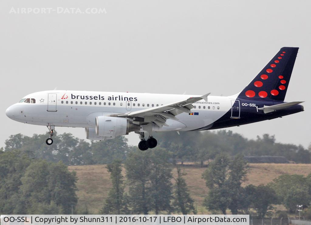 OO-SSL, 2002 Airbus A319-111 C/N 1803, Landing rwy 14R