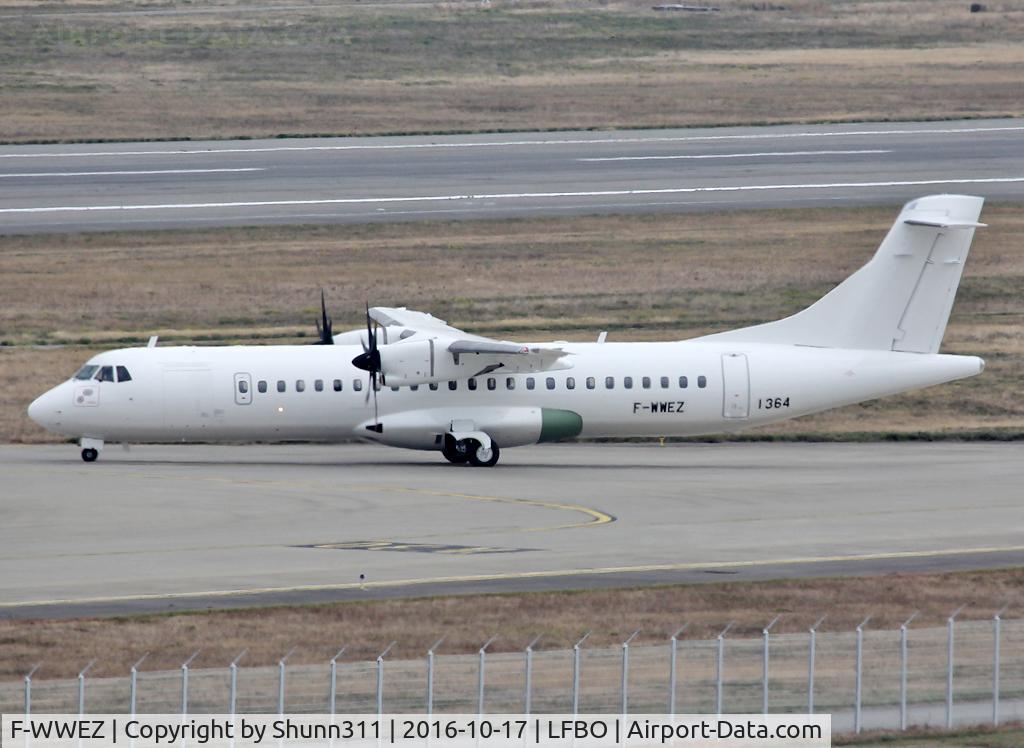 F-WWEZ, 2016 ATR 72-600 (72-212A) C/N 1364, C/n 1364 - For TruJet