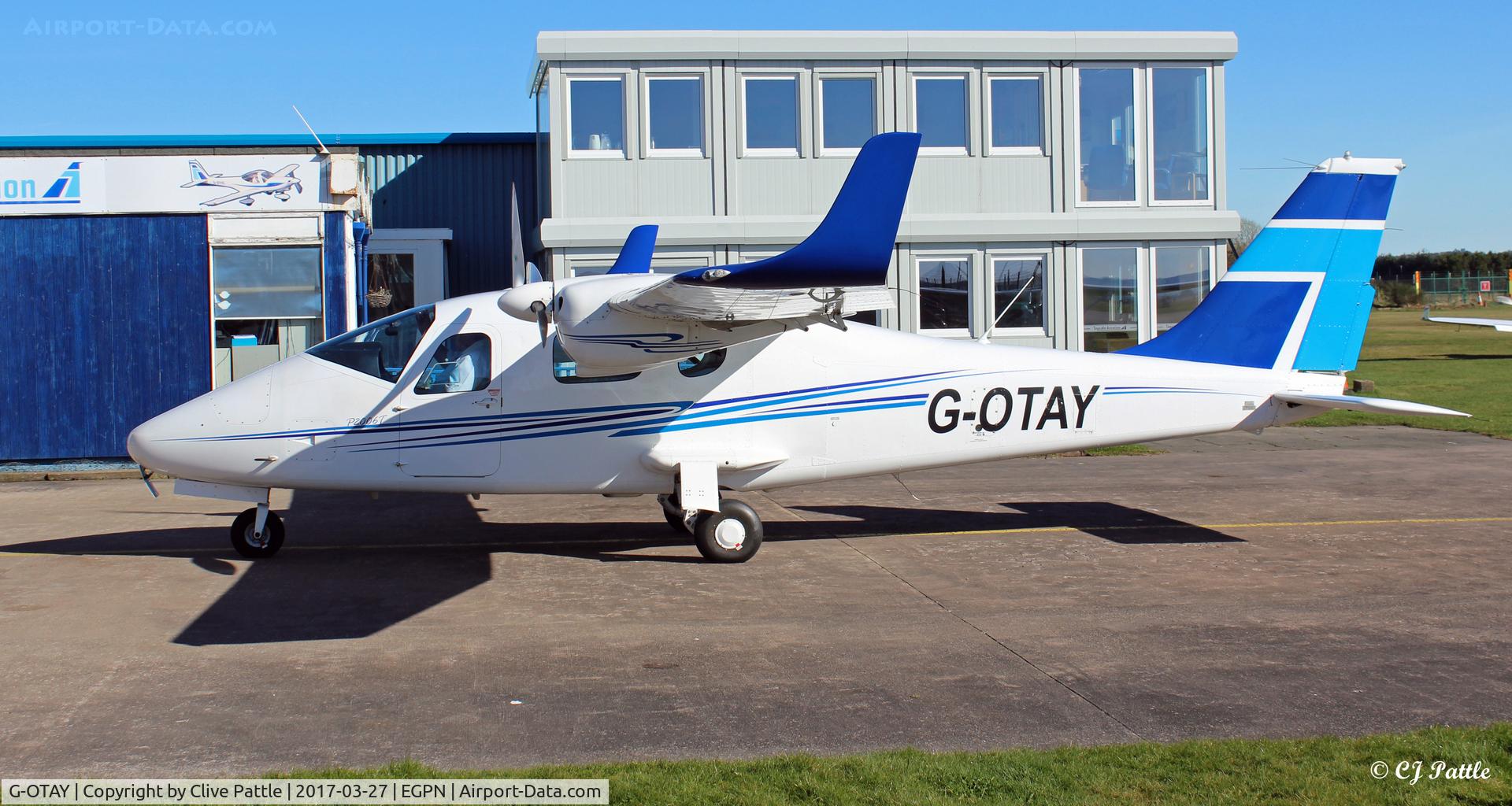 G-OTAY, 2010 Tecnam P-2006T C/N 049, Parked at Dundee