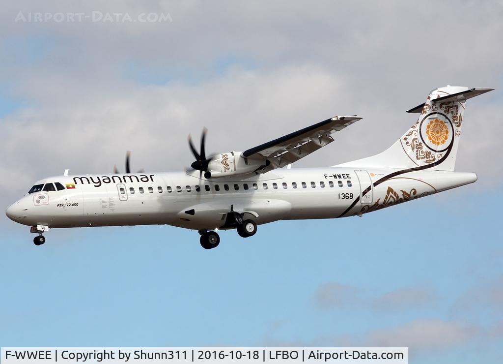 F-WWEE, 2016 ATR 72-600 (72-212A) C/N 1368, C/n 1368 - To be F-WKVC / XY-AMI