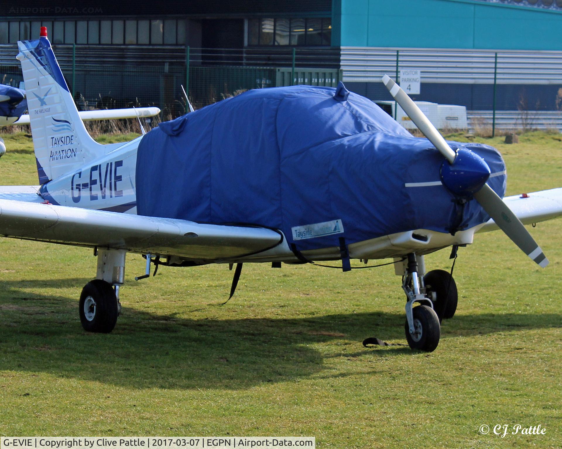 G-EVIE, 1983 Piper PA-28-161 Cherokee Warrior II C/N 28-8316043, All wrapped up at Dundee
