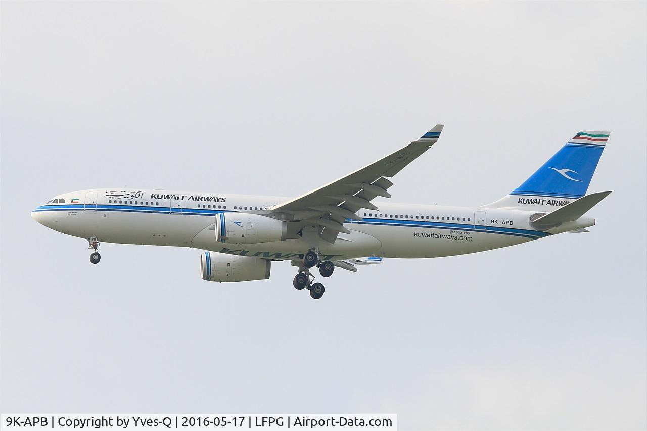 9K-APB, 2015 Airbus A330-243 C/N 1643, Airbus A330-243, Short approach rwy 27R, Paris-Roissy Charles De Gaulle airport (LFPG-CDG)