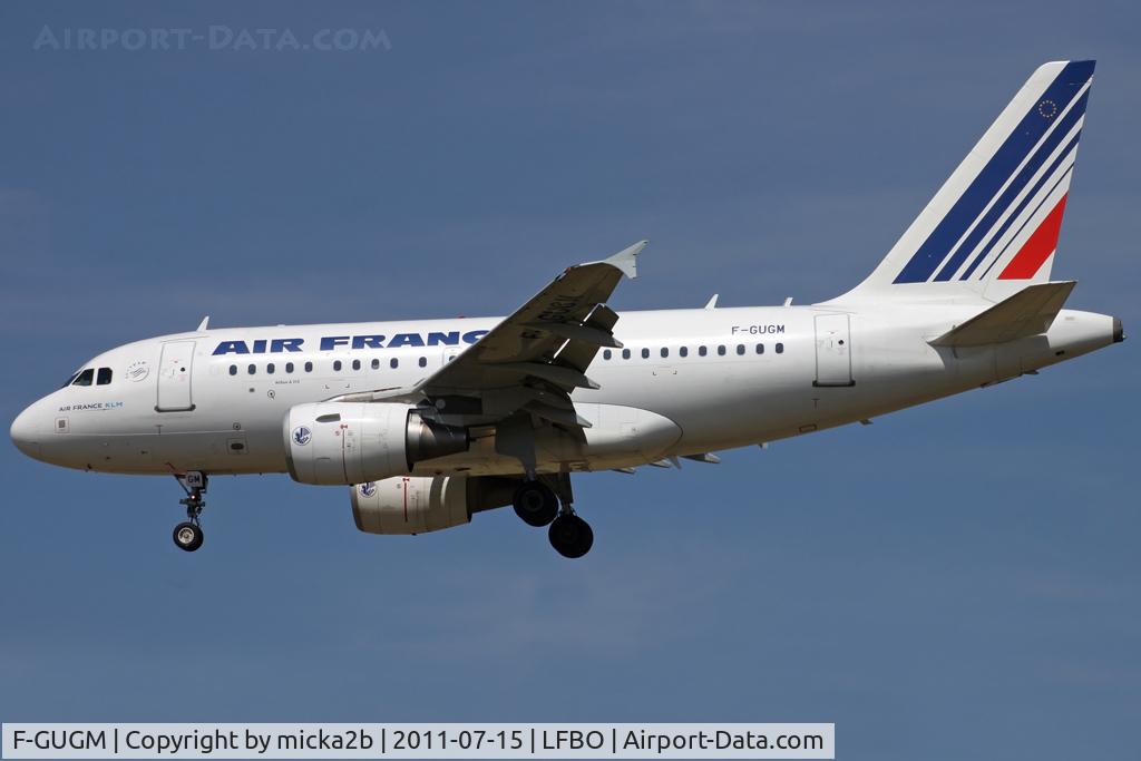 F-GUGM, 2006 Airbus A318-111 C/N 2750, Landing