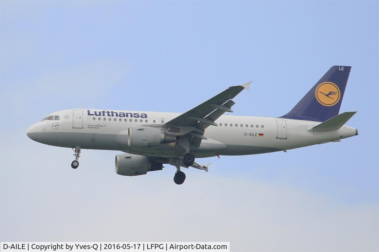 D-AILE, 1996 Airbus A319-114 C/N 627, Airbus A319-114, On final rwy 27R, Roissy Charles De Gaulle Airport (LFPG-CDG)