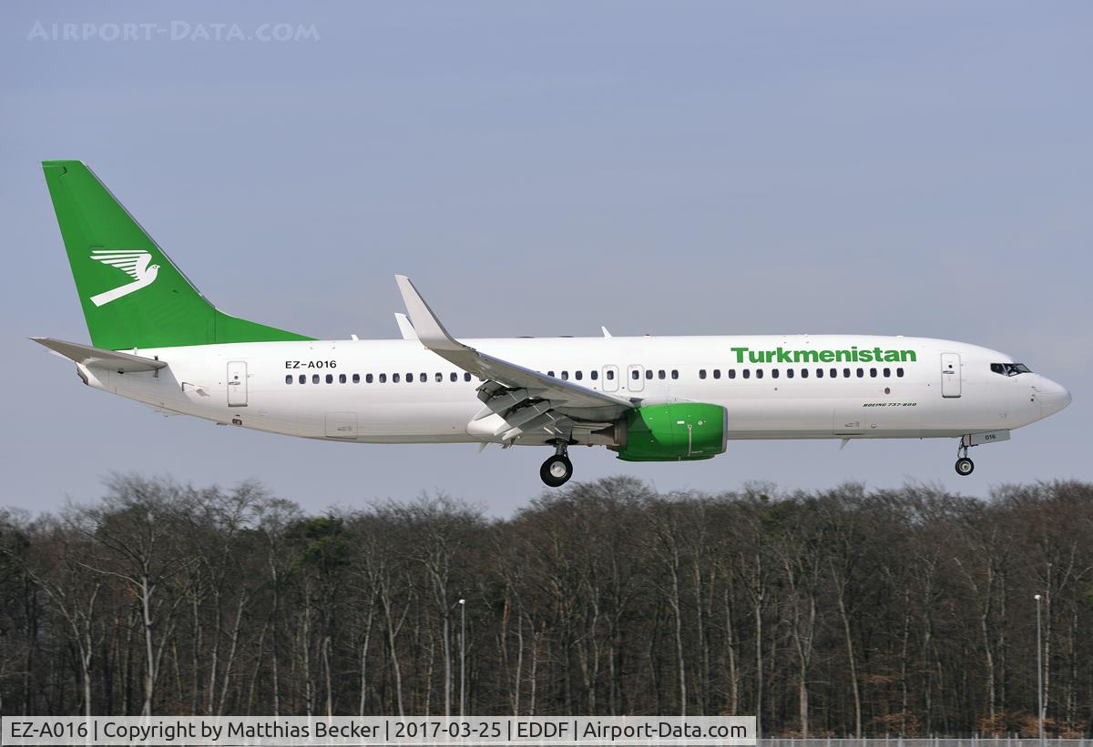 EZ-A016, 2013 Boeing 737-82K C/N 39775, EZ-A016