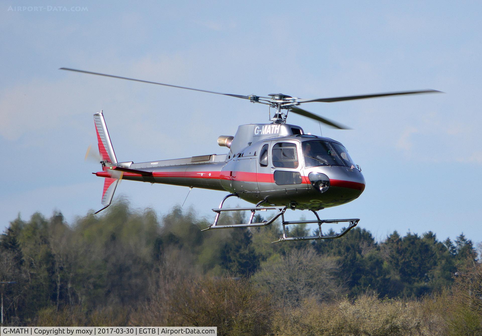 G-MATH, 2016 Airbus Helicopters AS-350B-3 Ecureuil C/N 8274, Airbus Helicopters AS-350B-3 Ecureuil at Wycombe Air Park. Sadly crashed at EGTB 5th May 2017.  