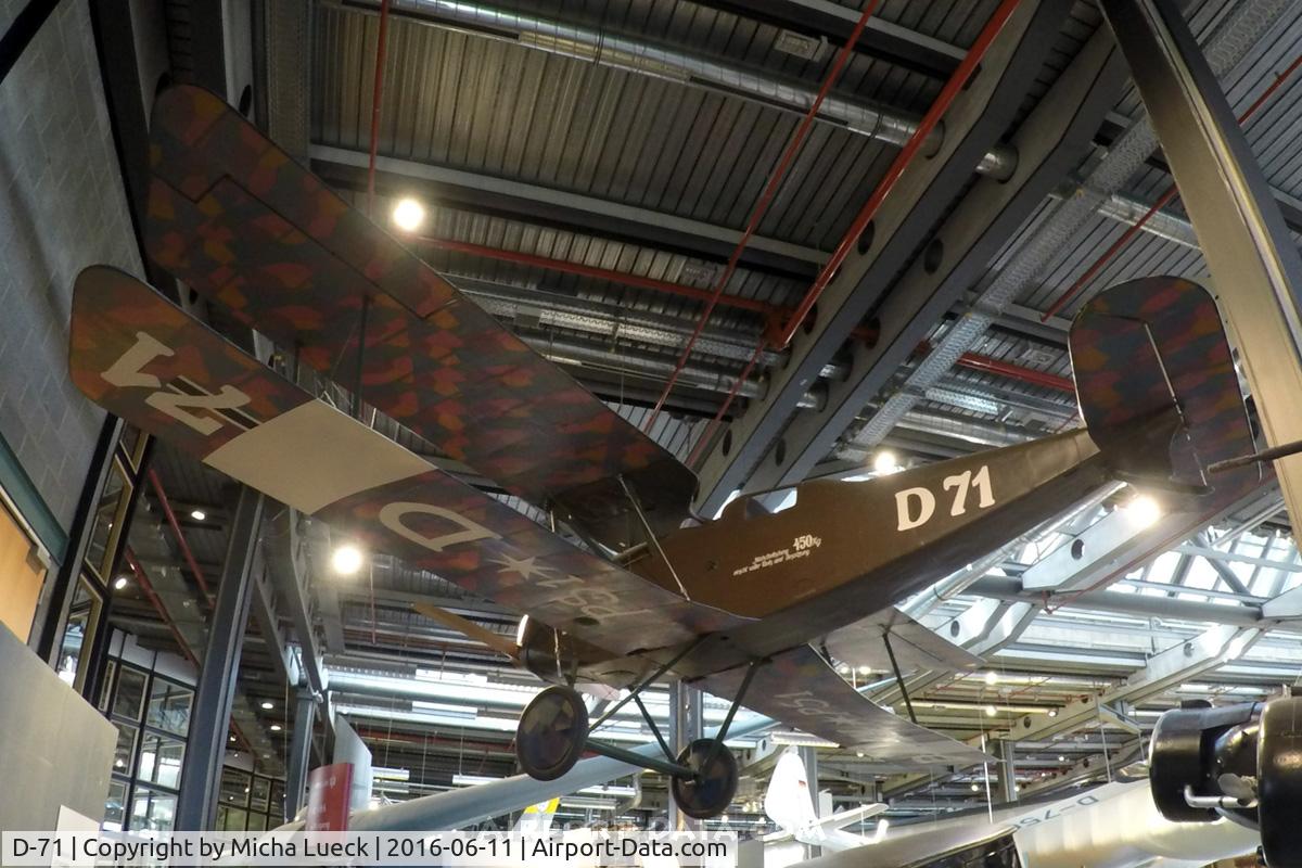 D-71, Halberstadt CL.IV C/N 1447, At the Deutsches Technikmuseum, Berlin