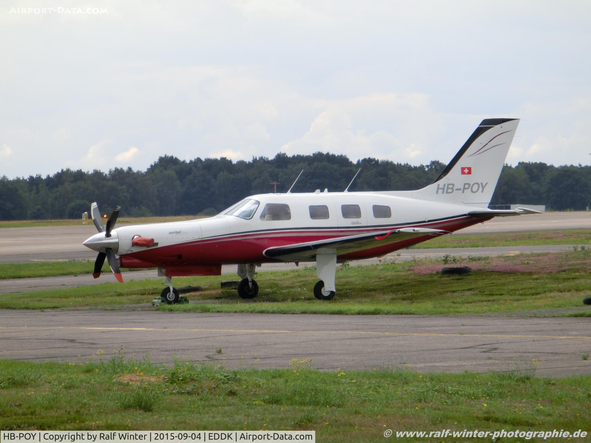 HB-POY, 1989 Piper PA-46T-350P C/N 4622090, Piper PA-46-350P JetProp DLX - Skyhill Aviation - 4622090 - HB-POY - 04.09.2015 - CGN