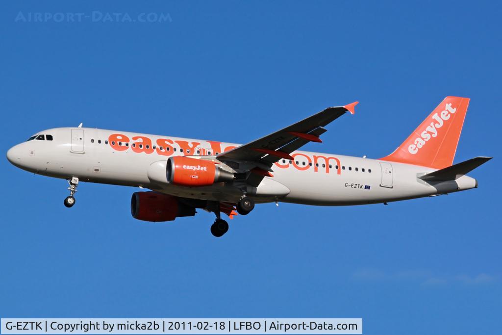 G-EZTK, 2009 Airbus A320-214 C/N 3991, Landing