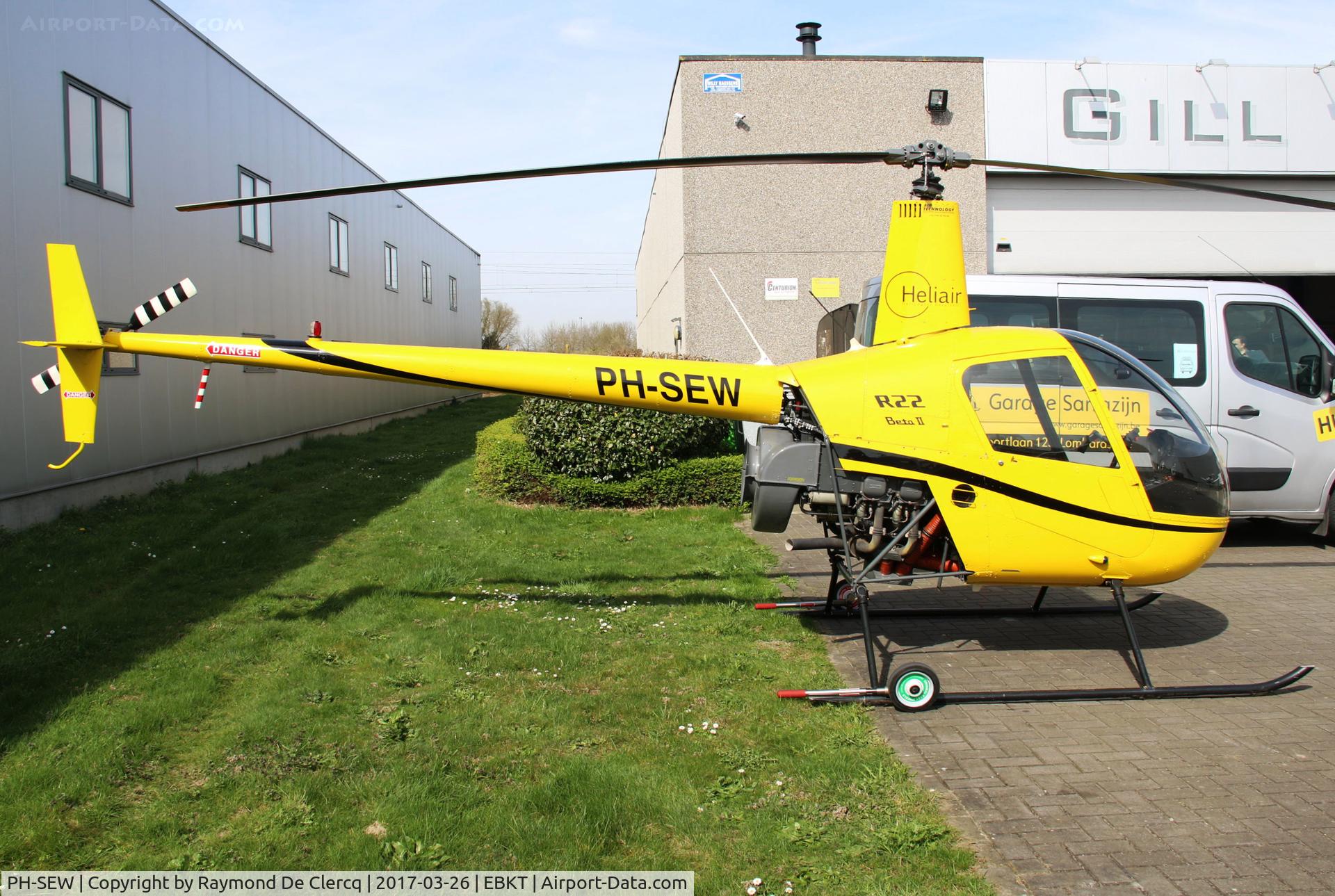 PH-SEW, 2007 Robinson R22 Beta C/N 4131, At Wevelgem.