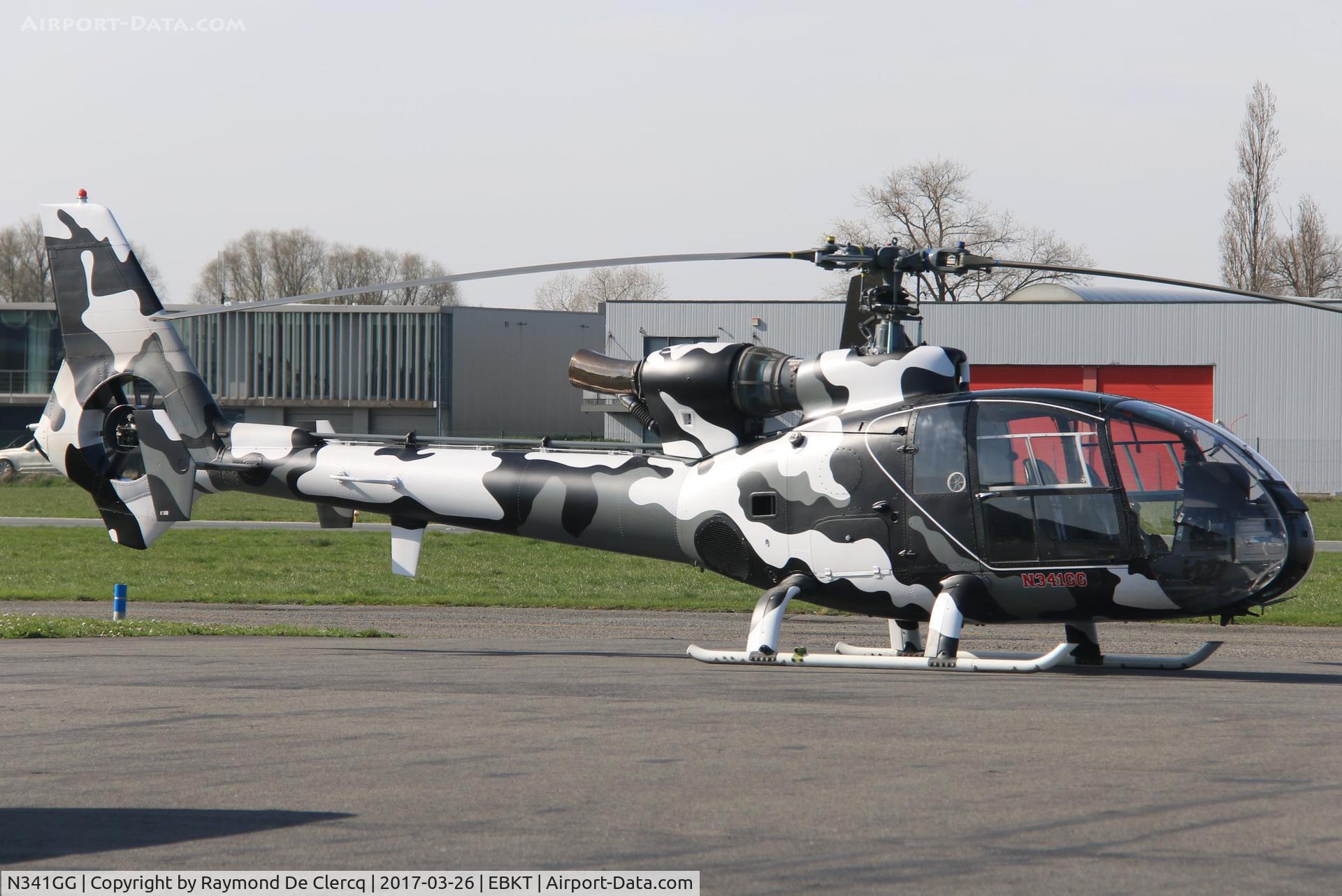 N341GG, 1974 Aérospatiale SA-341G Gazelle C/N 1181, Visitor at Wevelgem.