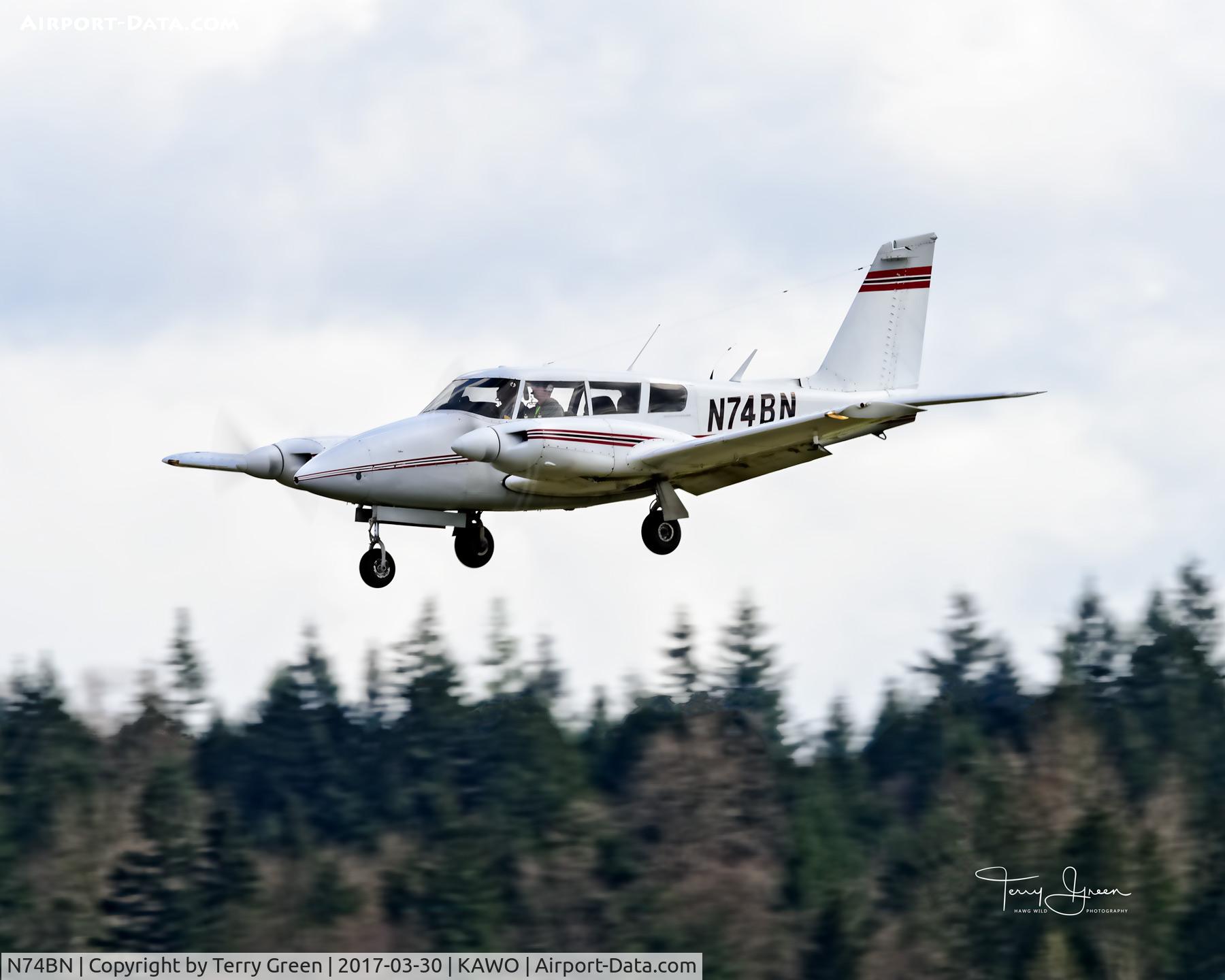 N74BN, 1969 Piper PA-30 Twin Comanche Twin Comanche C/N 30-1806, KAWO
