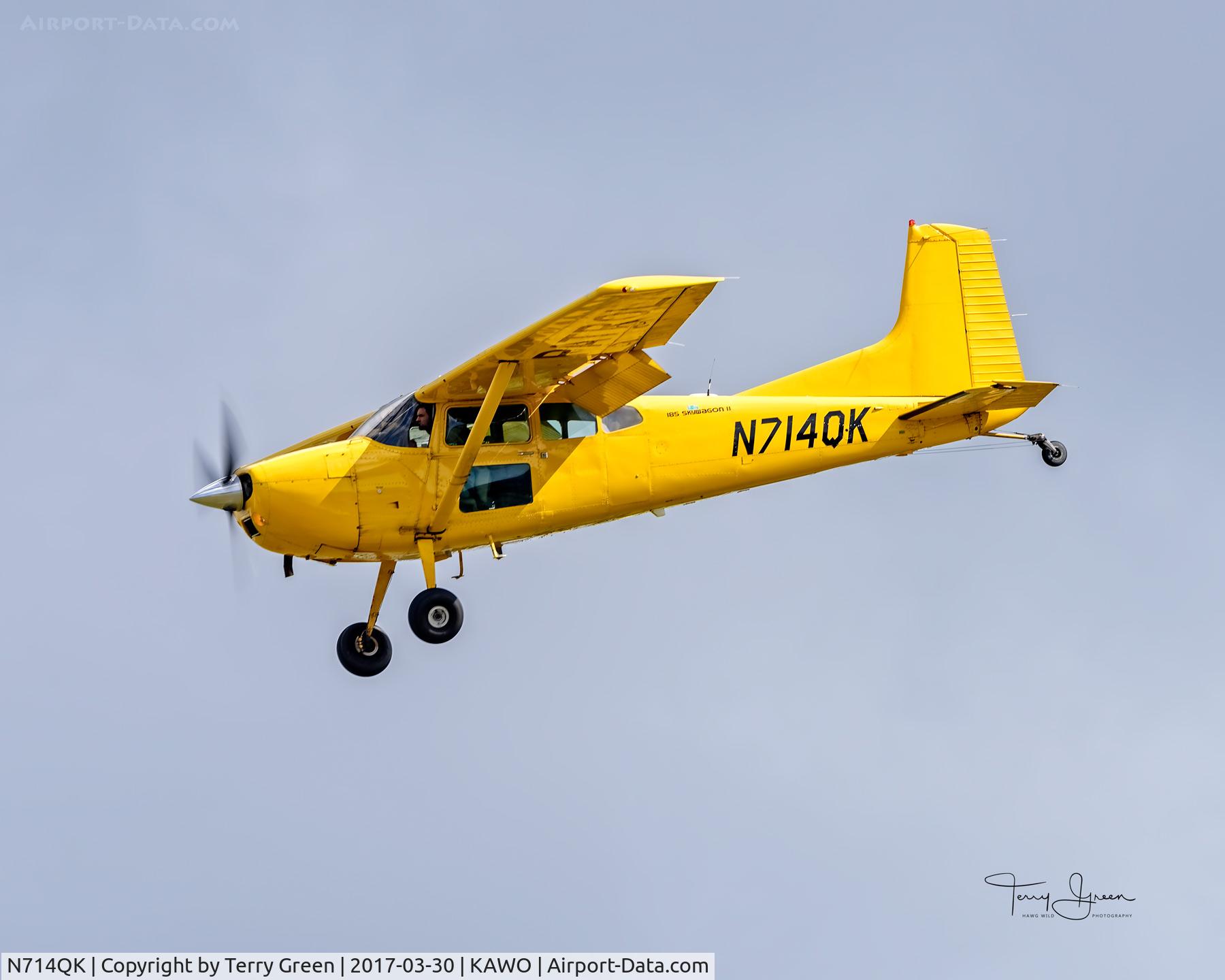 N714QK, 1983 Cessna A185F Skywagon 185 C/N 18504410, KAWO