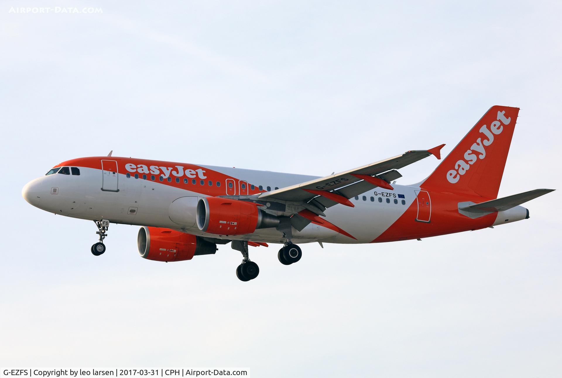 G-EZFS, 2009 Airbus A319-111 C/N 4129, Copenhagen 31.3.2017
