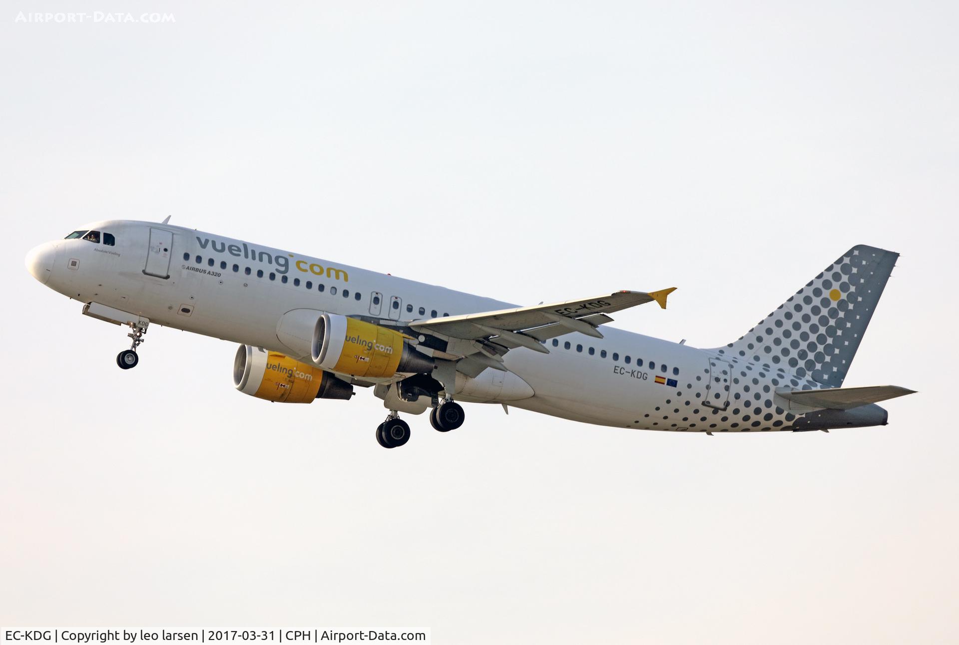 EC-KDG, 2007 Airbus A320-214 C/N 3095, Copenhagen 31.3.2017