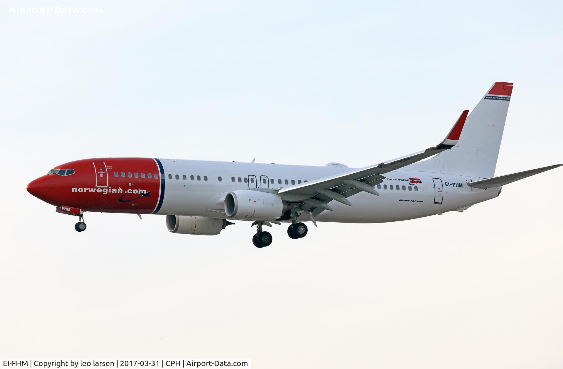 EI-FHM, 2015 Boeing 737-8JP C/N 42070, Copenhagen 31.3.2017
