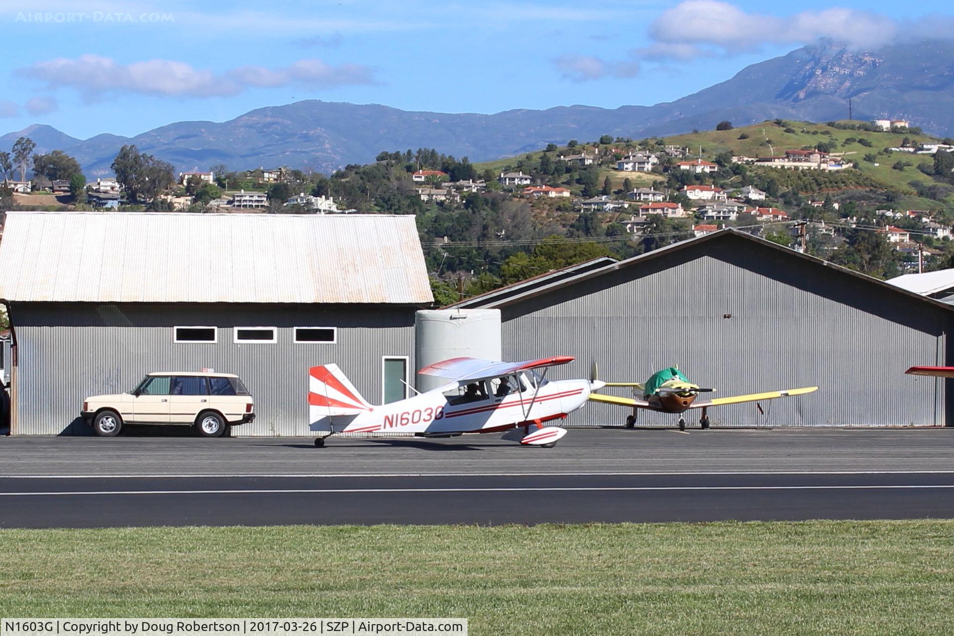 N1603G, 1968 Champion 7ECA Citabria C/N 609, 1968 Champion 7ECA CITABRIA, Lycoming O-235 115 Hp, taxi back