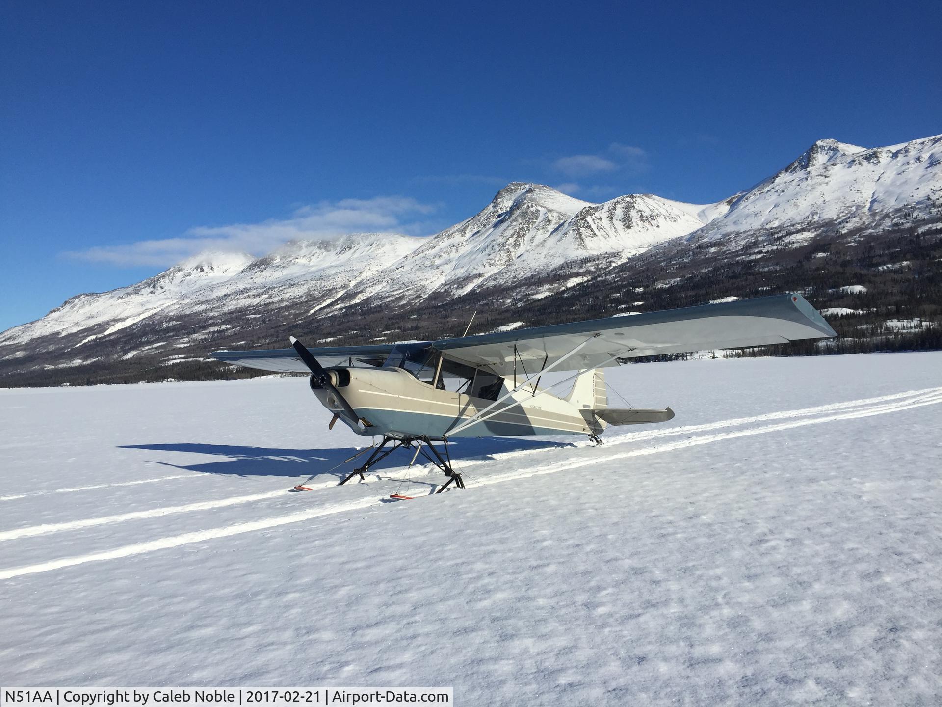 N51AA, 1976 Interstate S-1B2 Cadet C/N 1002, Sitting on Klutina Lake