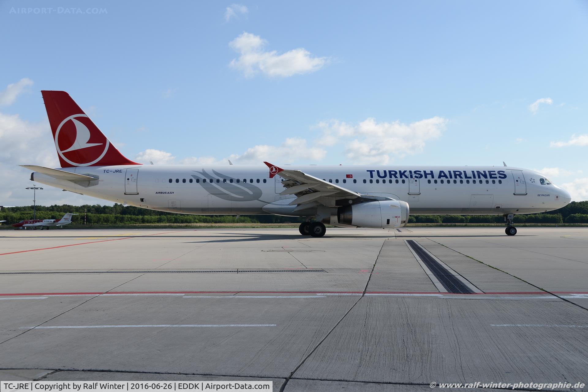 TC-JRE, 2007 Airbus A321-231 C/N 3126, Airbus A321-231 - TK THY Turkish Airlines 'Beypazari' - 3126 - TC-JRE - 26.06.2016 - CGN