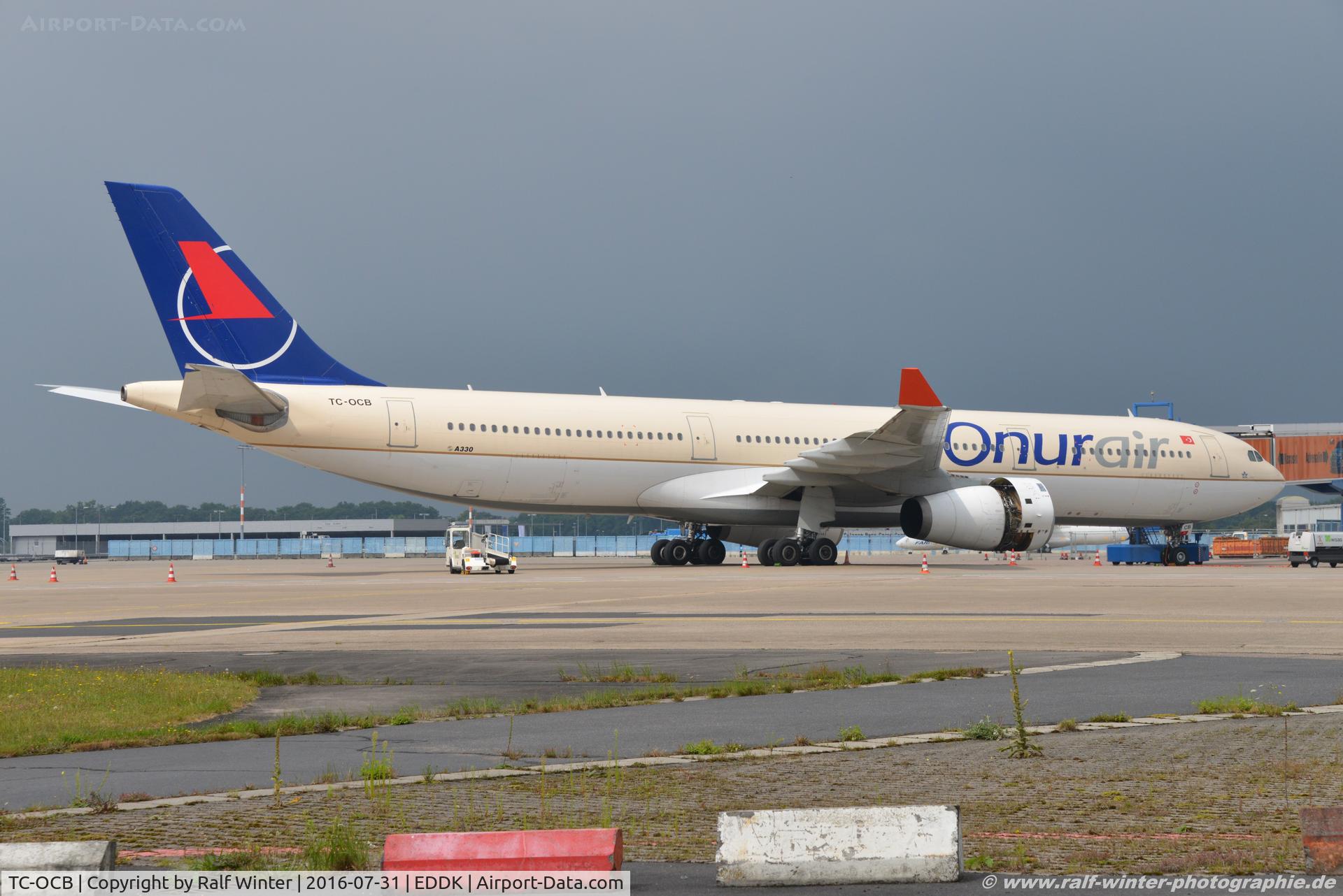 TC-OCB, 1995 Airbus A330-342 C/N 098, Airbus A330-342 - 8Q OHY Onur Air - 98 - TC-OCB - 31.07.2016 - CGN