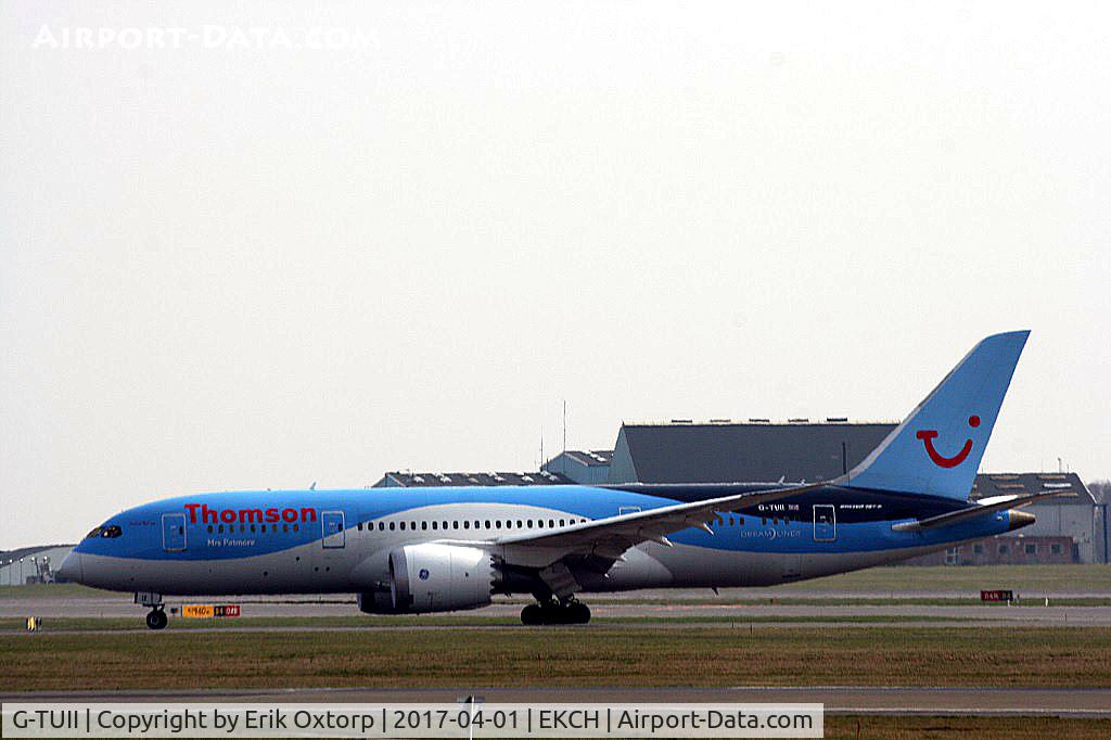 G-TUII, 2015 Boeing 787-8 Dreamliner C/N 37230, G-TUII landed rw 22L