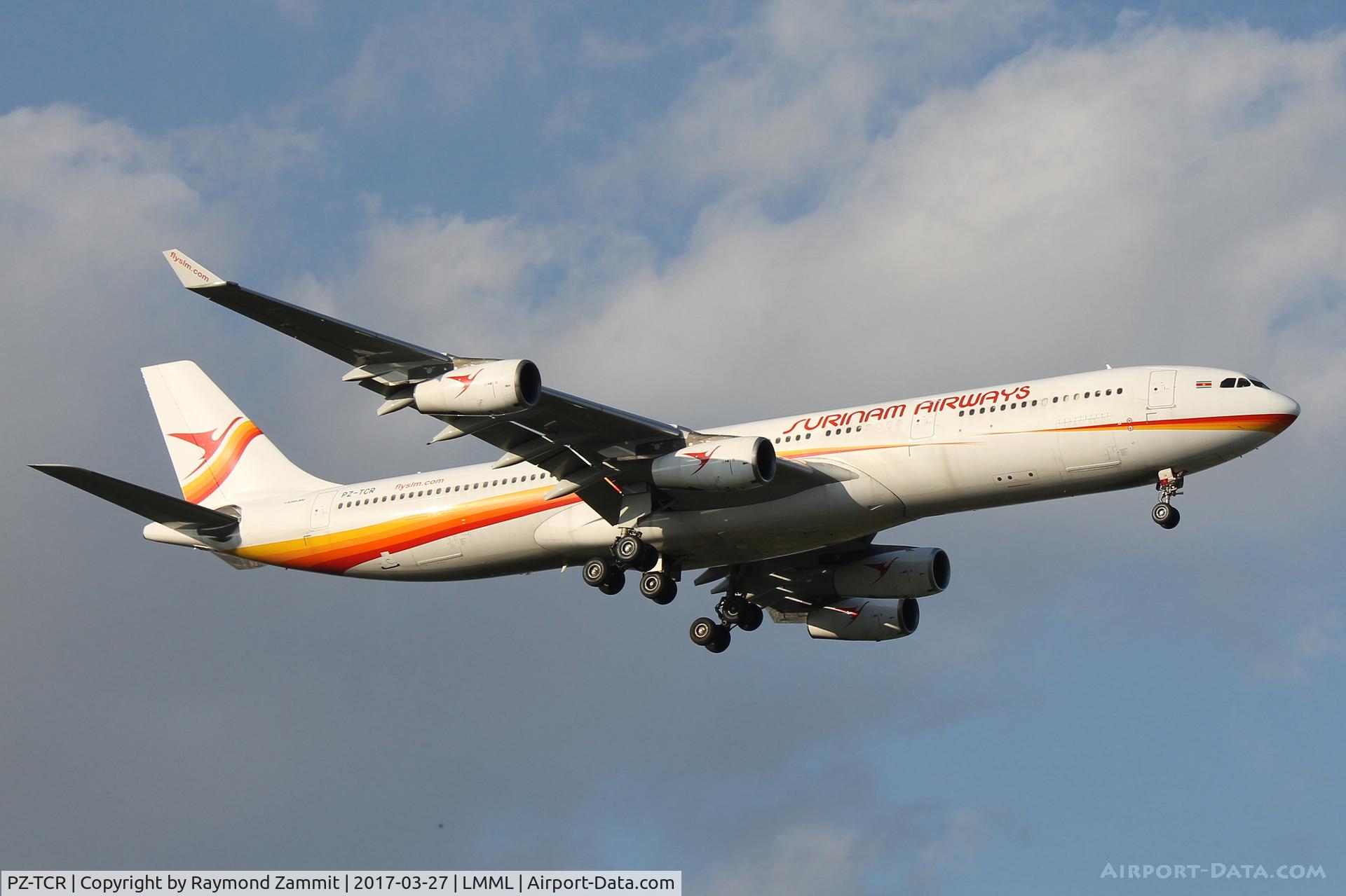 PZ-TCR, 1998 Airbus A340-313 C/N 242, A340 PZ-TCR Surinam Airways
