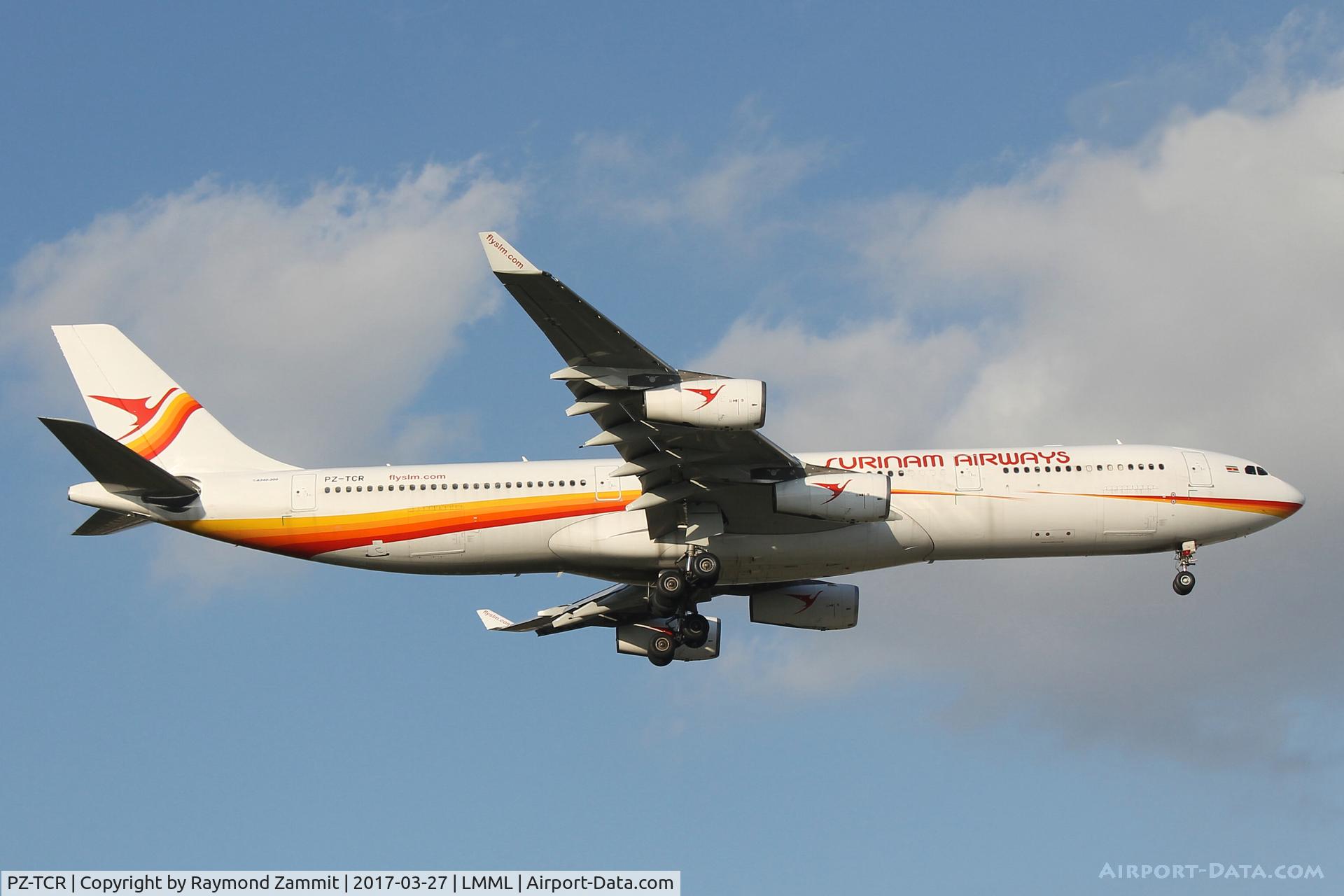 PZ-TCR, 1998 Airbus A340-313 C/N 242, A340 PZ-TCR Surinam Airways
