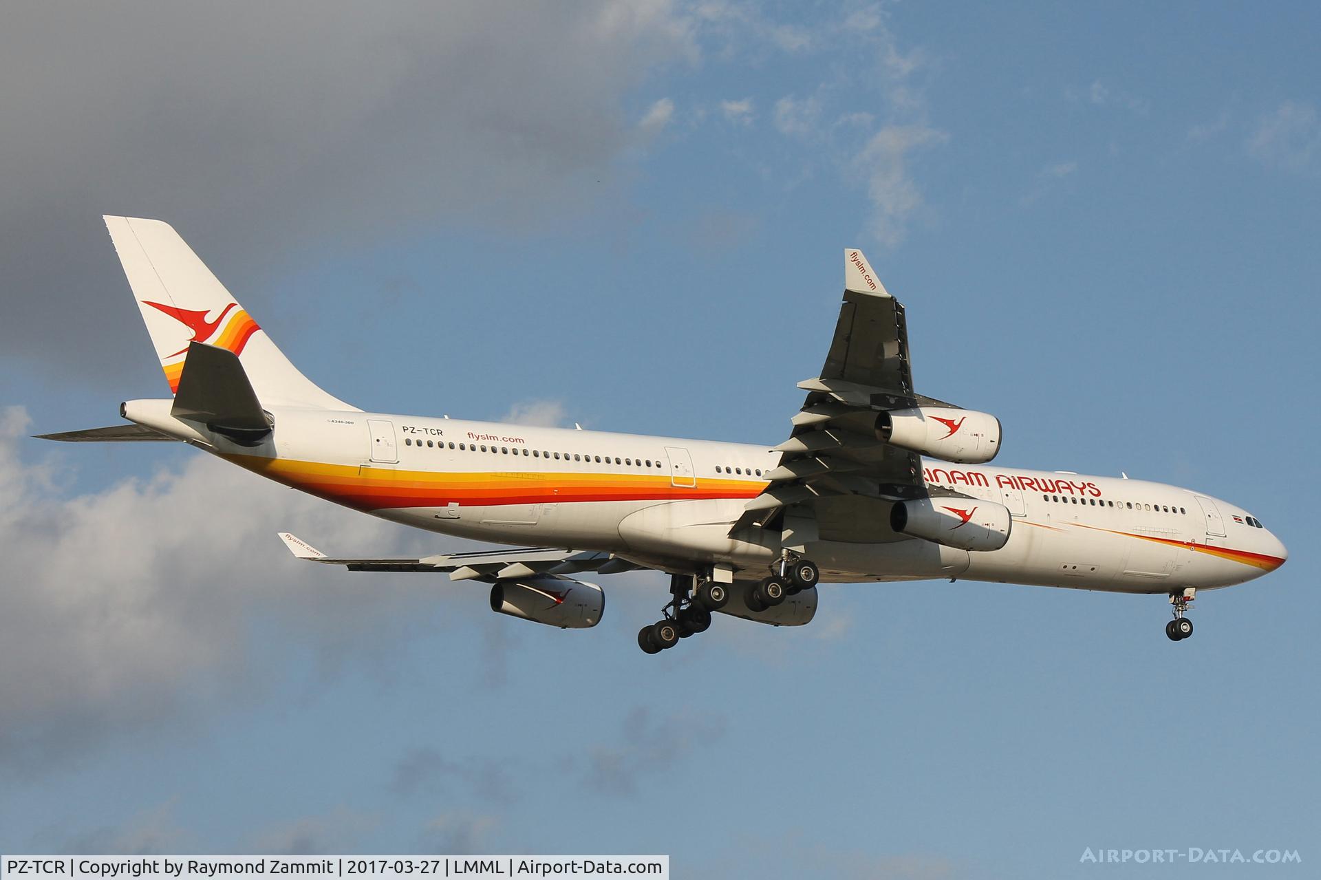 PZ-TCR, 1998 Airbus A340-313 C/N 242, A340 PZ-TCR Surinam Airways