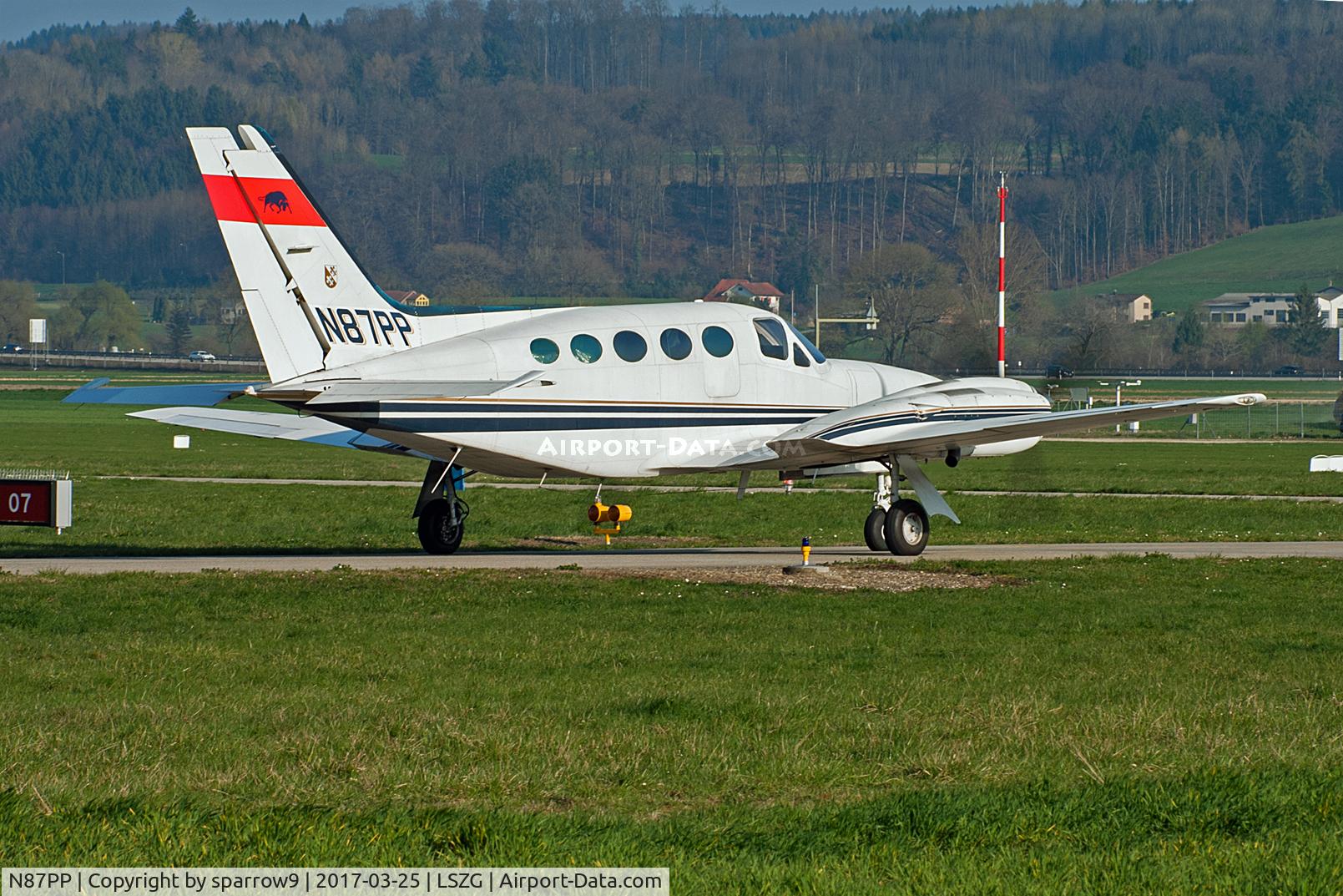 N87PP, 1976 Cessna 421C Golden Eagle C/N 421C0206, Holding position runway 07