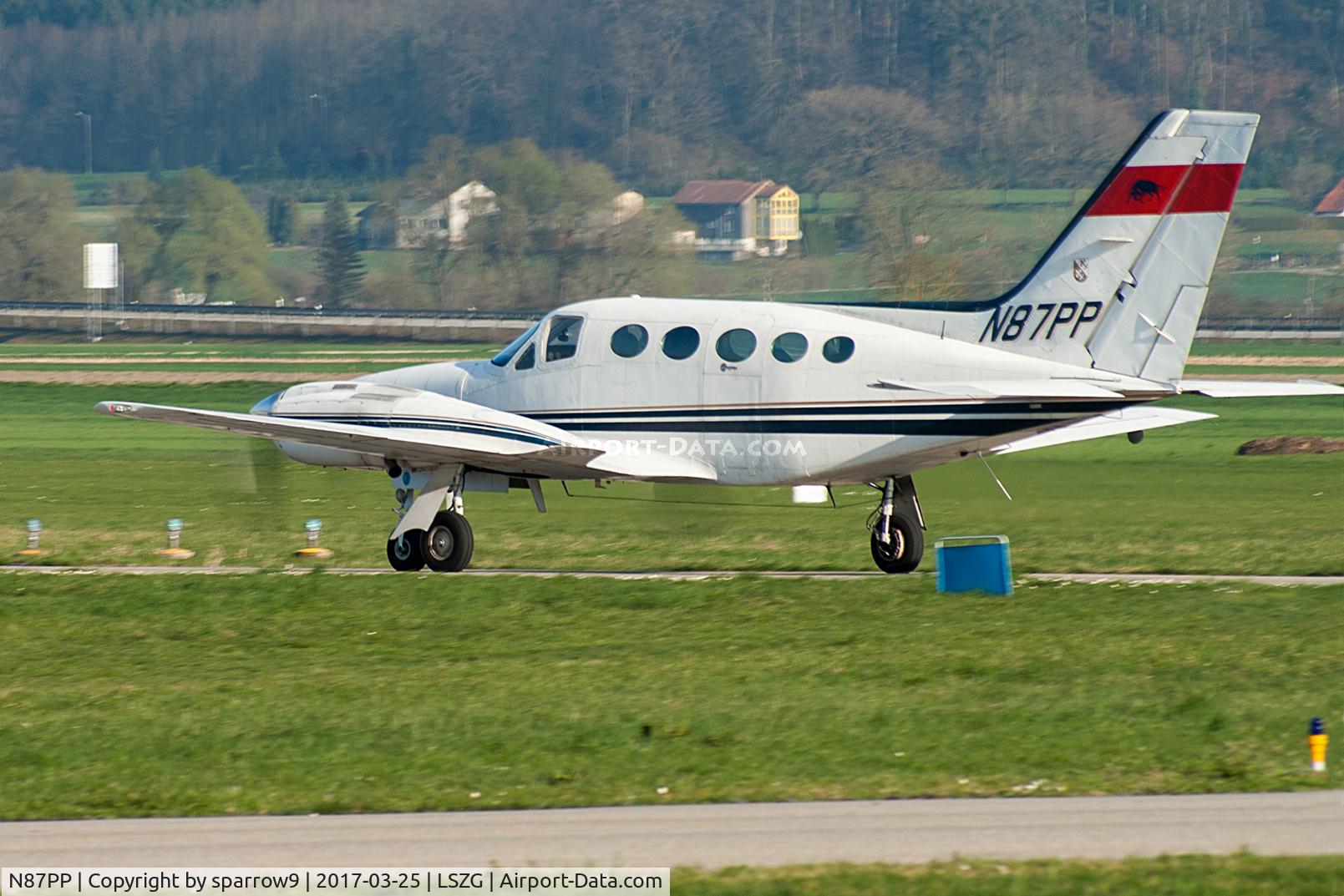 N87PP, 1976 Cessna 421C Golden Eagle C/N 421C0206, Take-off-roll runway 07