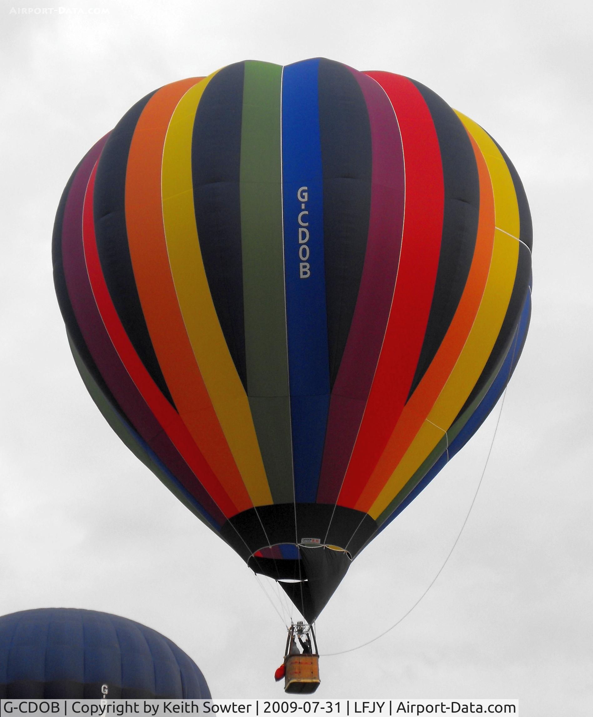 G-CDOB, 2005 Cameron Balloons C-90 C/N 10756, Lorraine Mondial Balloon Meet 2009 at Chambley Airfield LFJY